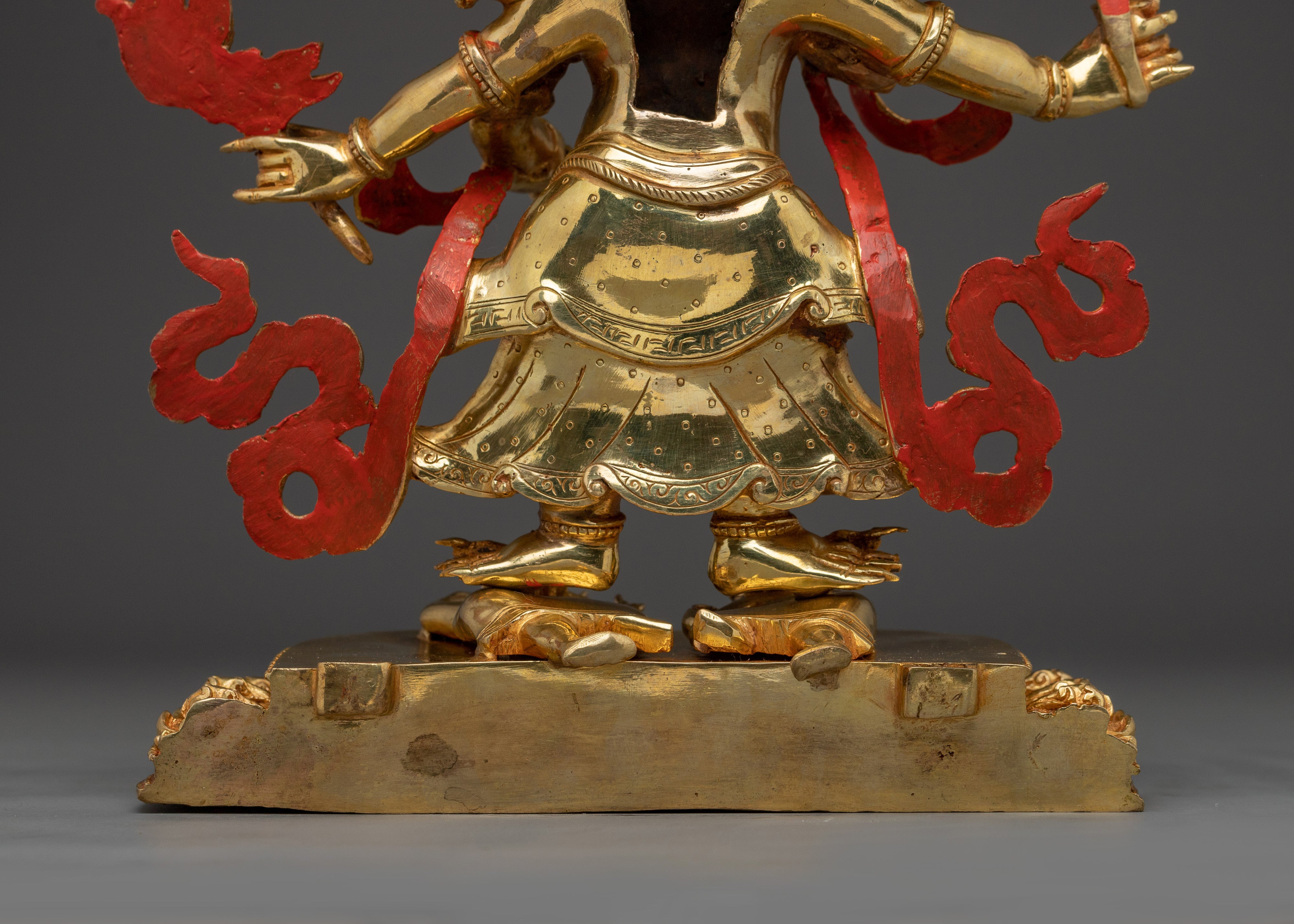 Fierce White Mahakala Statue | Remover of Spiritual Hinderance