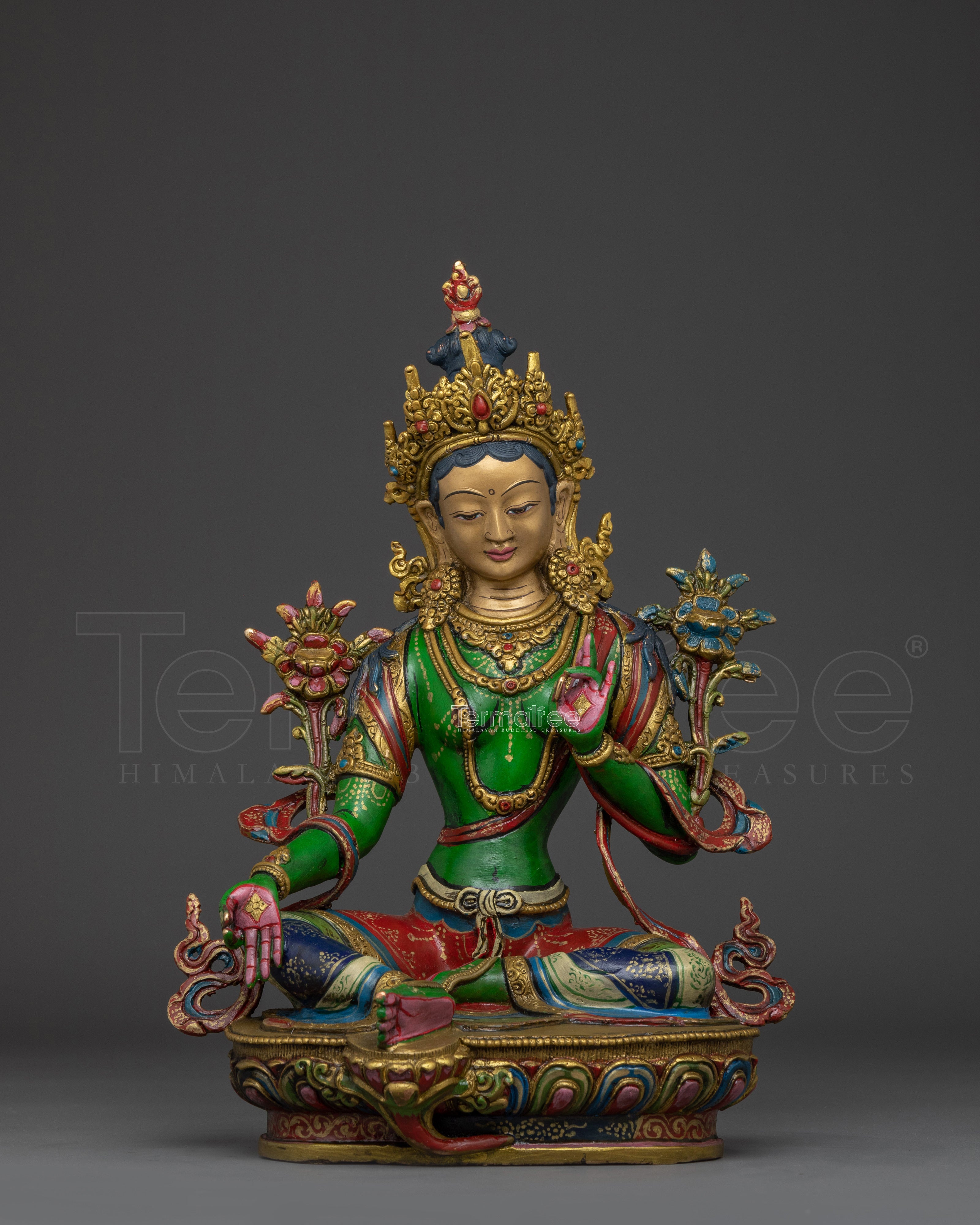 Shyama Tara Bodhisattva Statue | Green Tara - Mother of All Buddhas