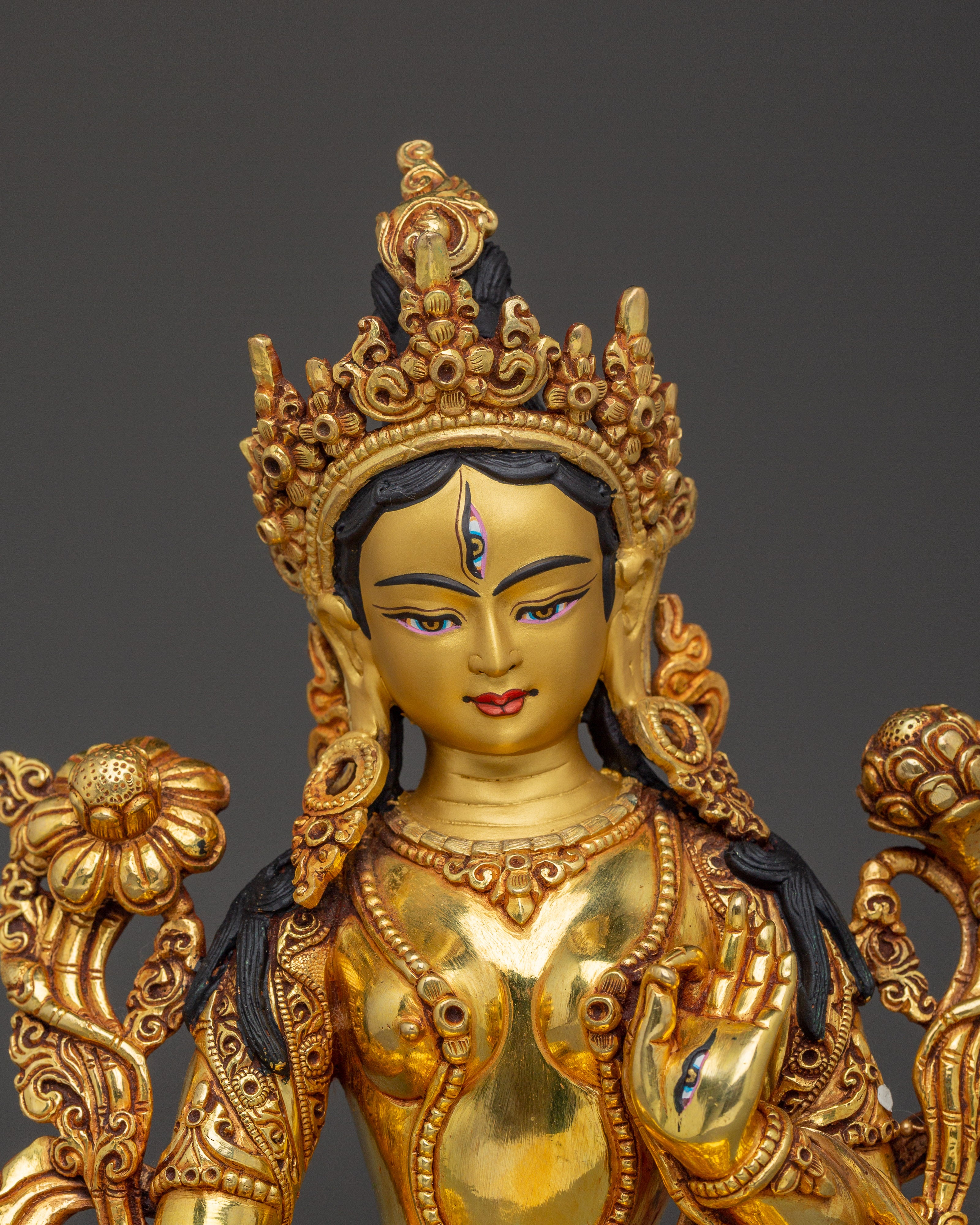 Radiant Sita Tara Statue | White Tara - Tibetan Buddhism Healing Deity