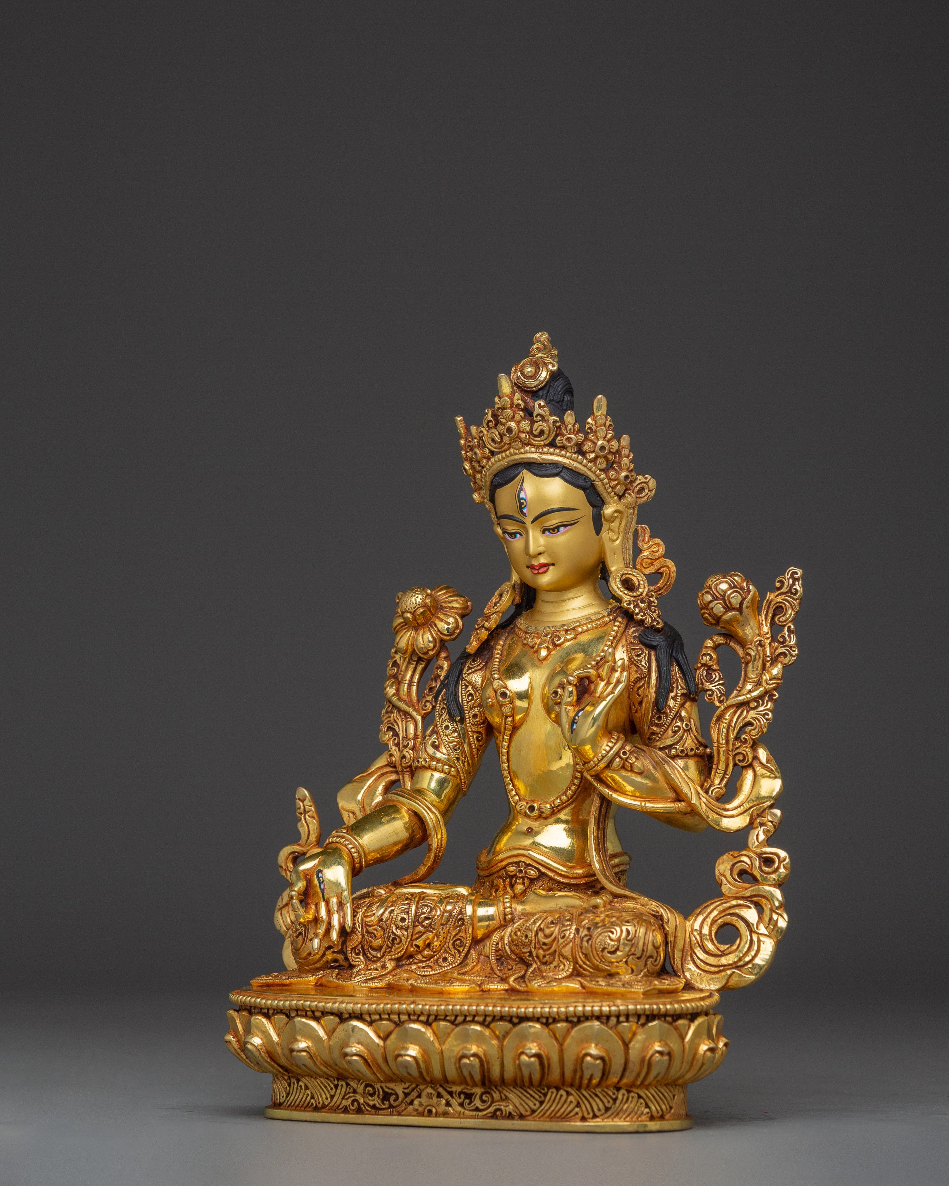 Radiant Sita Tara Statue | White Tara - Tibetan Buddhism Healing Deity