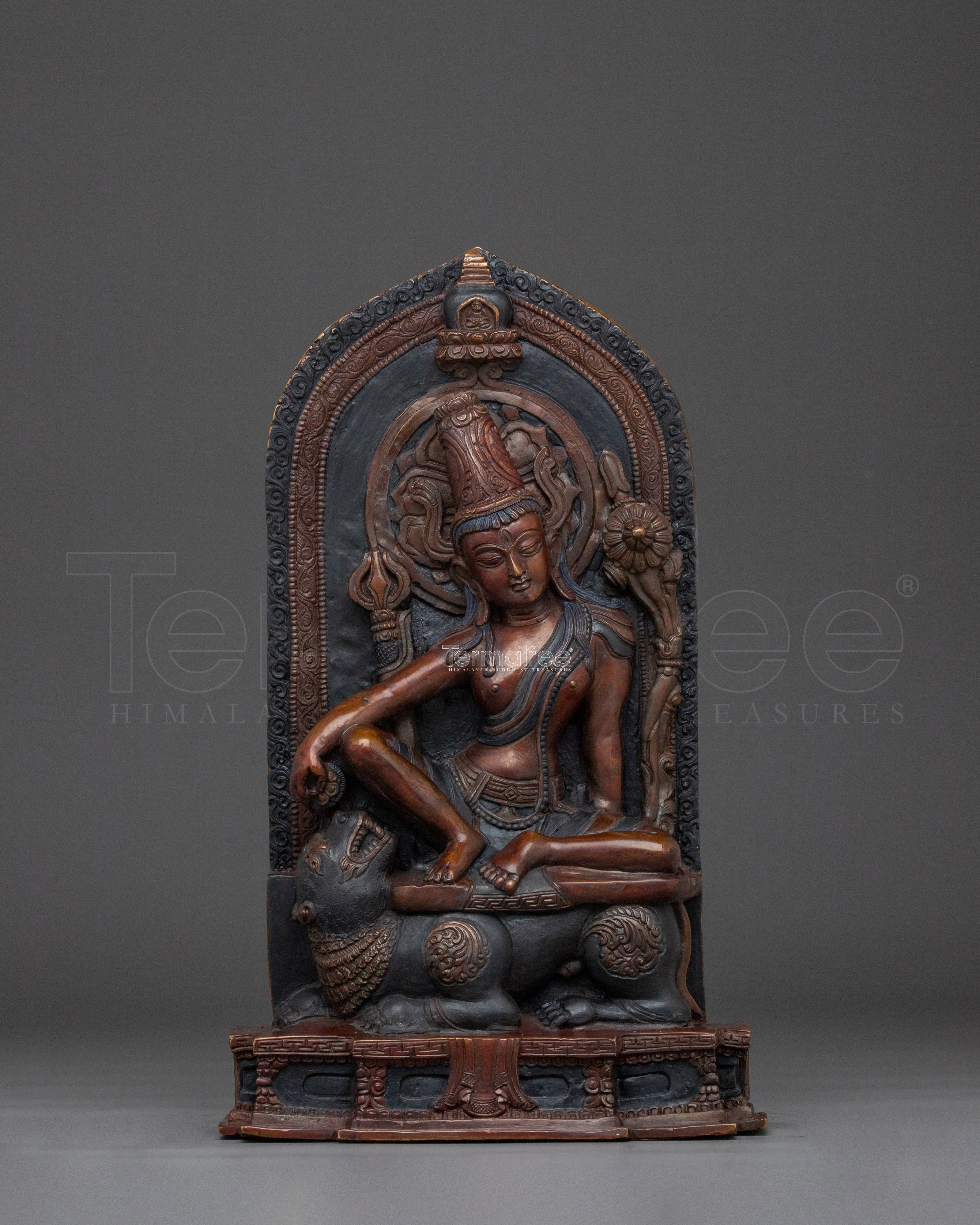Oxidized Lokeshwor Statue | Bodhisattva of Compassion