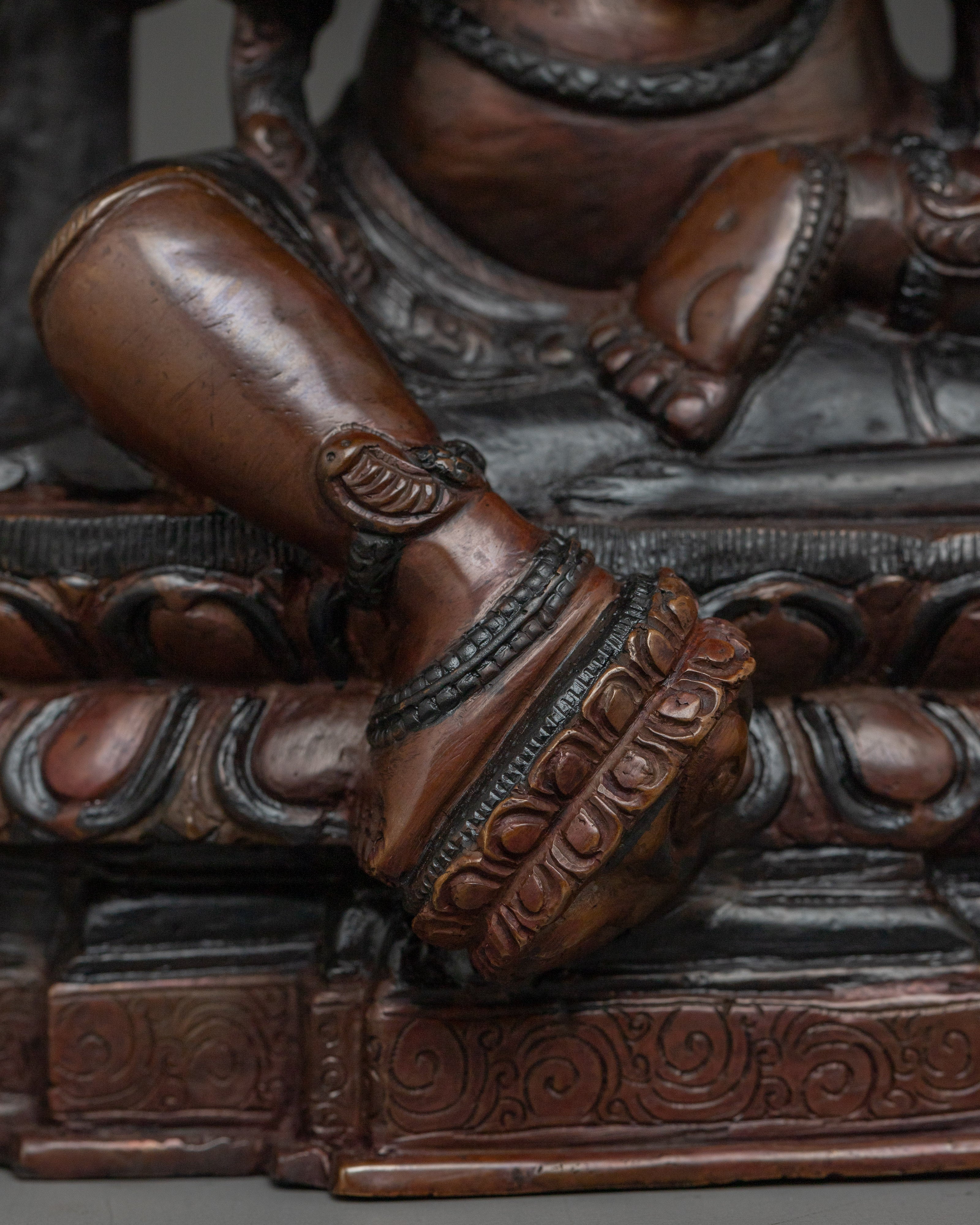 Fierce Mahakala Oxidized Statue | Tibetan Buddhist Deity