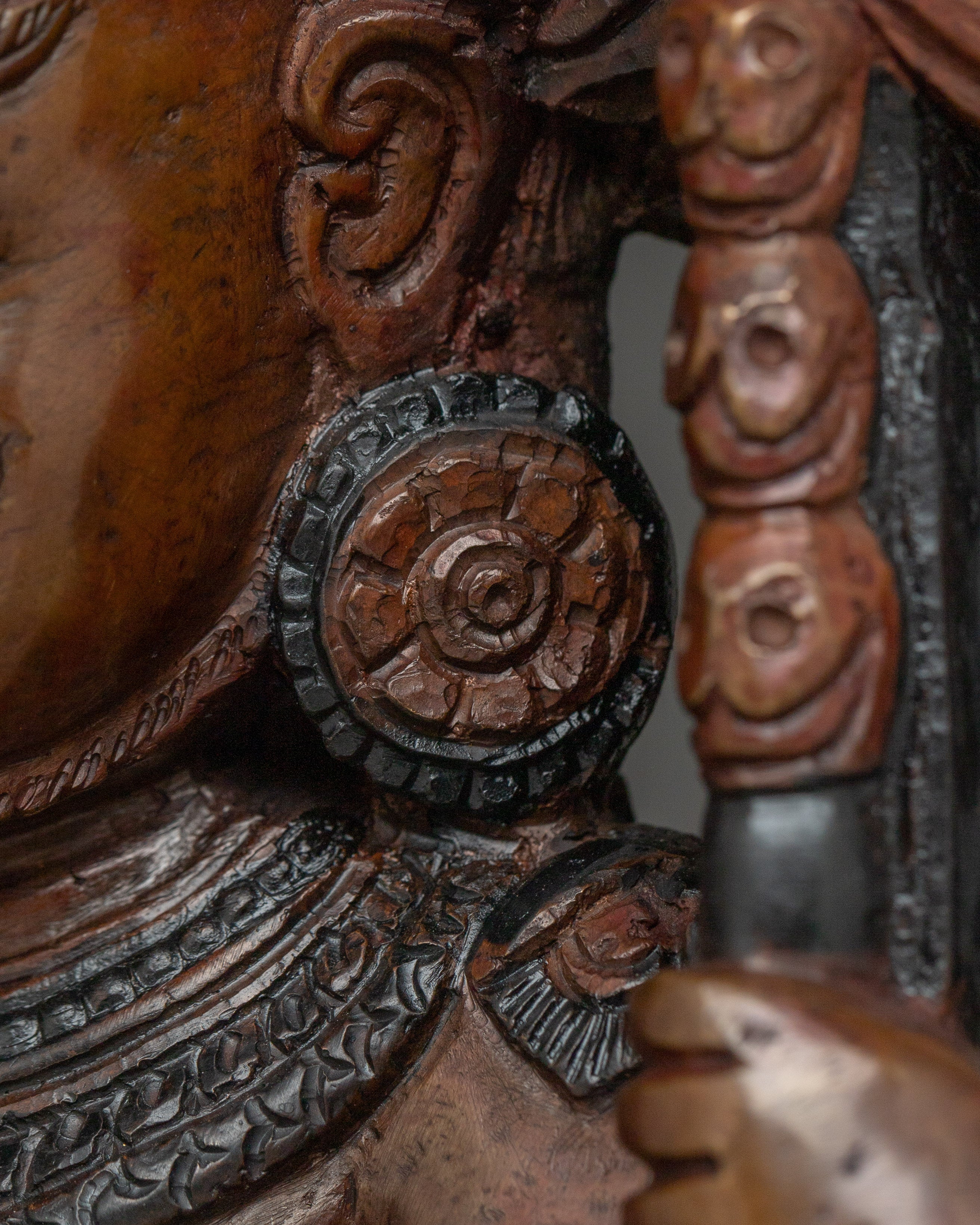 Fierce Mahakala Oxidized Statue | Tibetan Buddhist Deity