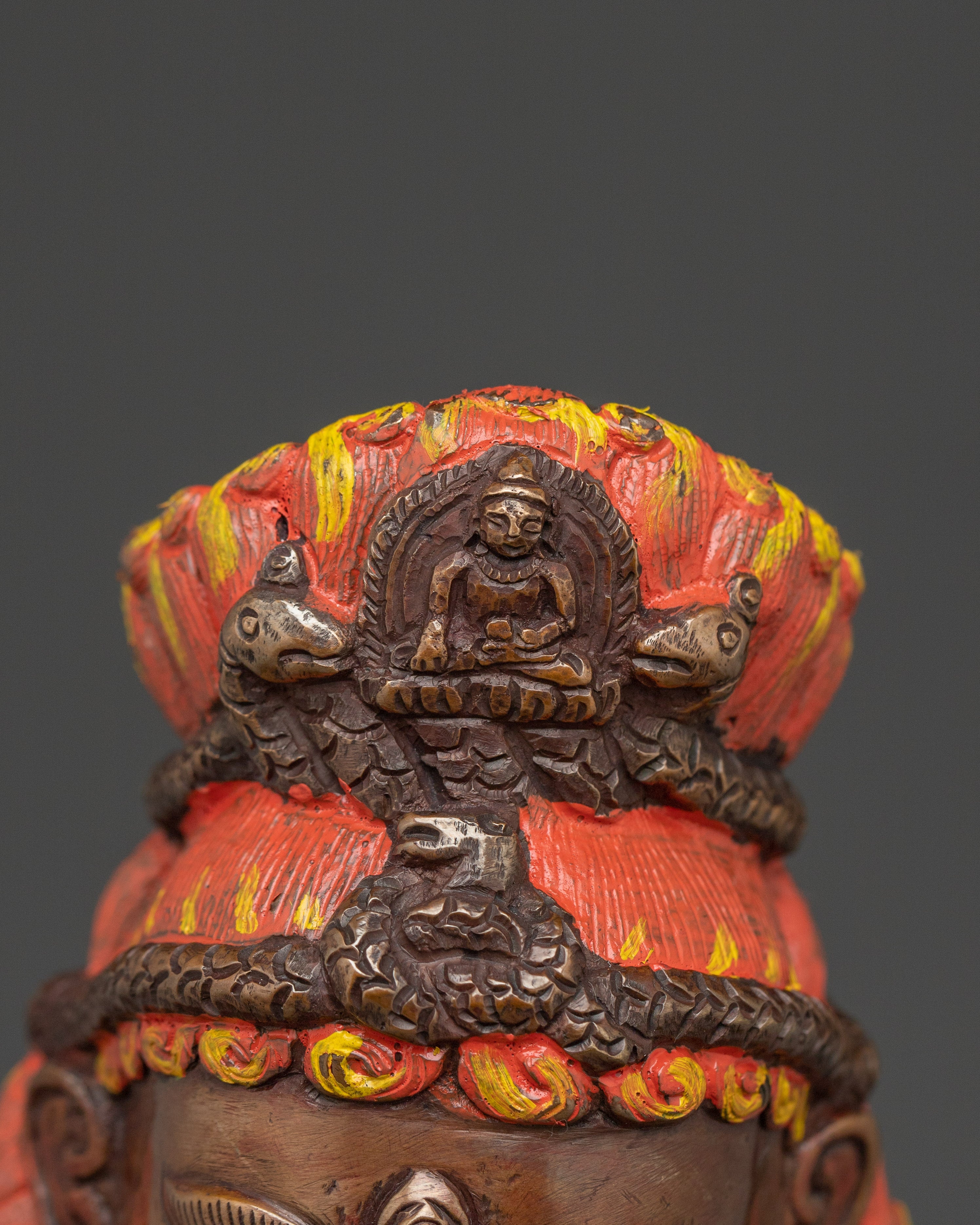 Wealth Deity Black Dzambhala Statue | Tibetan Buddhist Wealth Icon