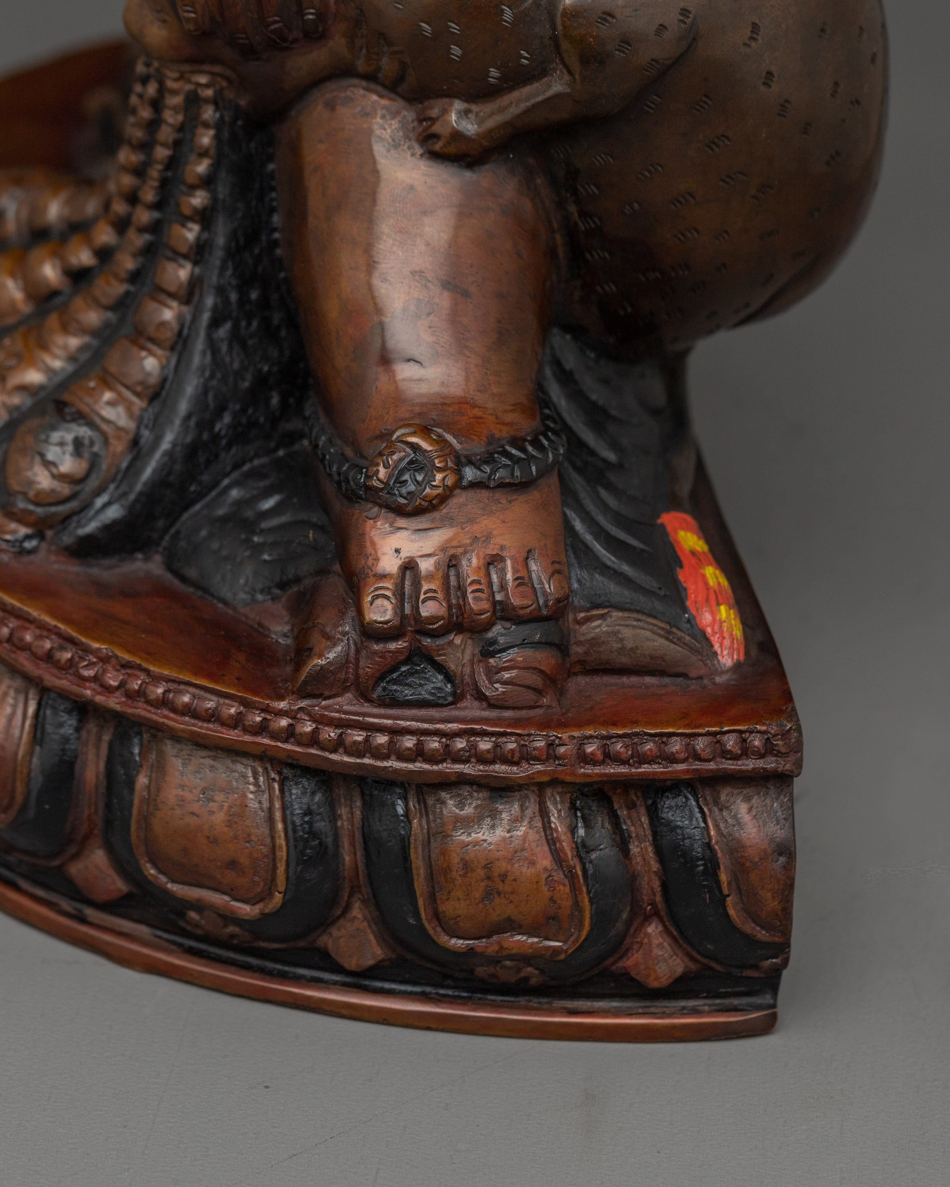 Wealth Deity Black Dzambhala Statue | Tibetan Buddhist Wealth Icon