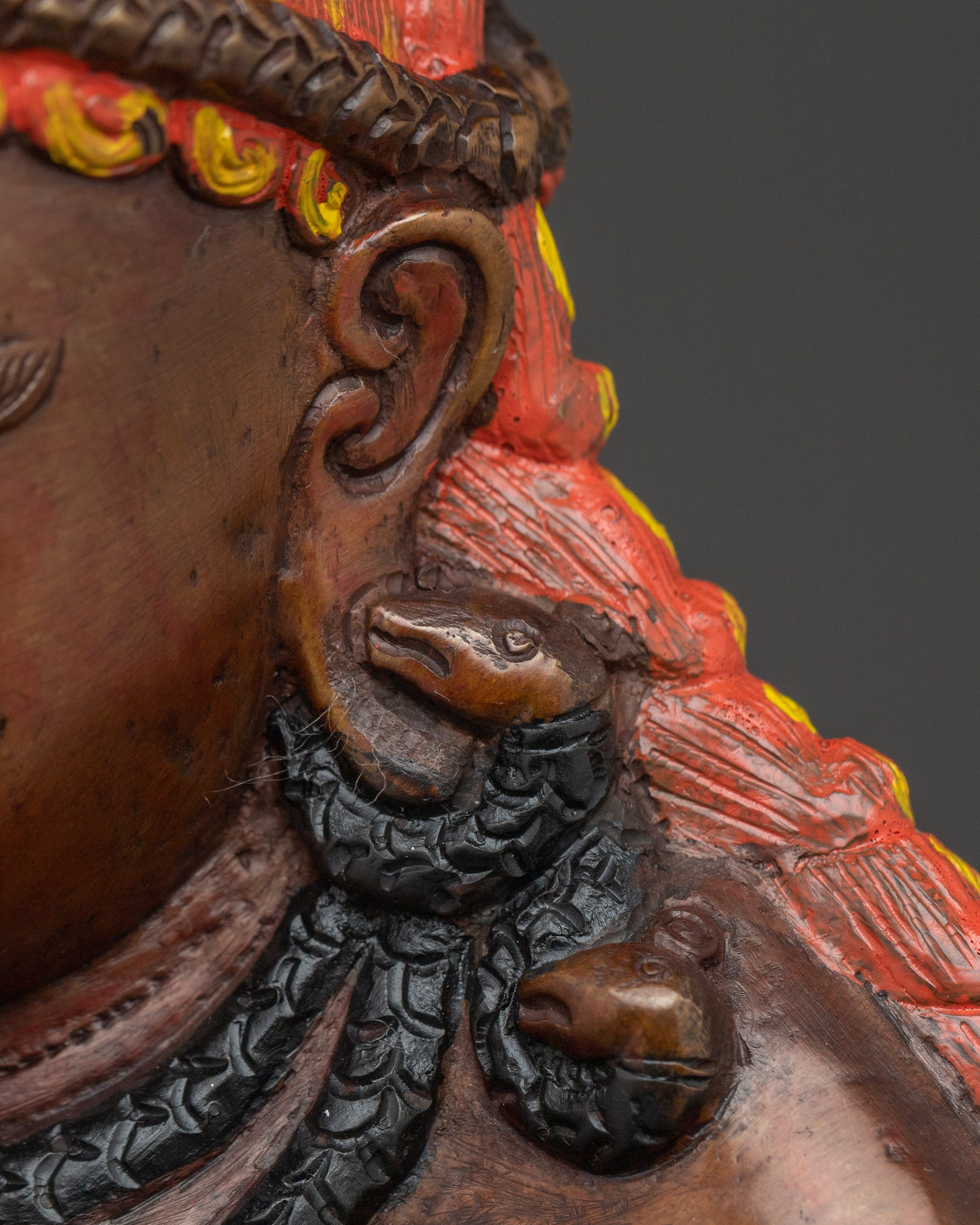 Wealth Deity Black Dzambhala Statue | Tibetan Buddhist Wealth Icon