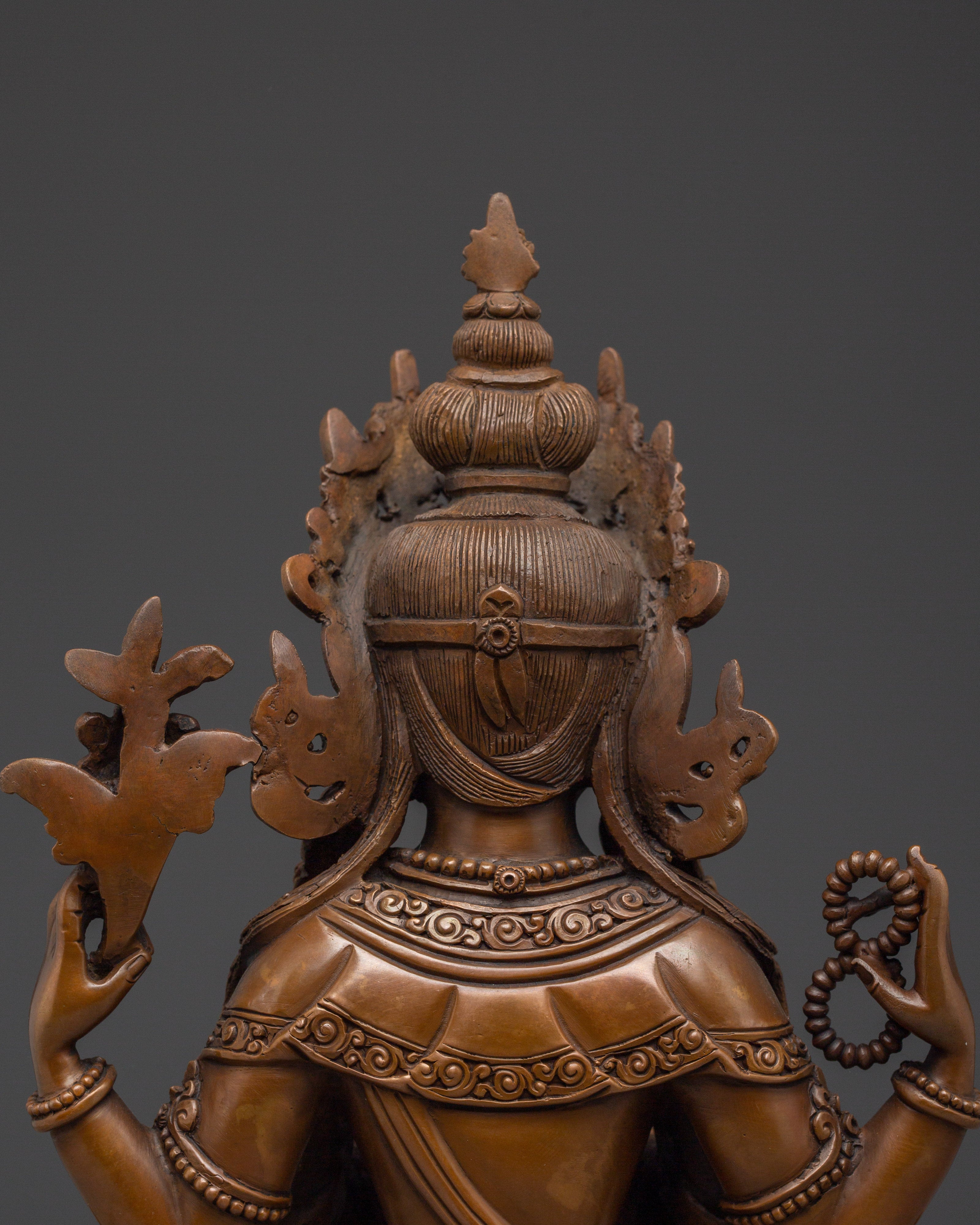 Divine Bodhisattva Chenrezig Statue | Avalokiteshvara - Embodiment of Compassion