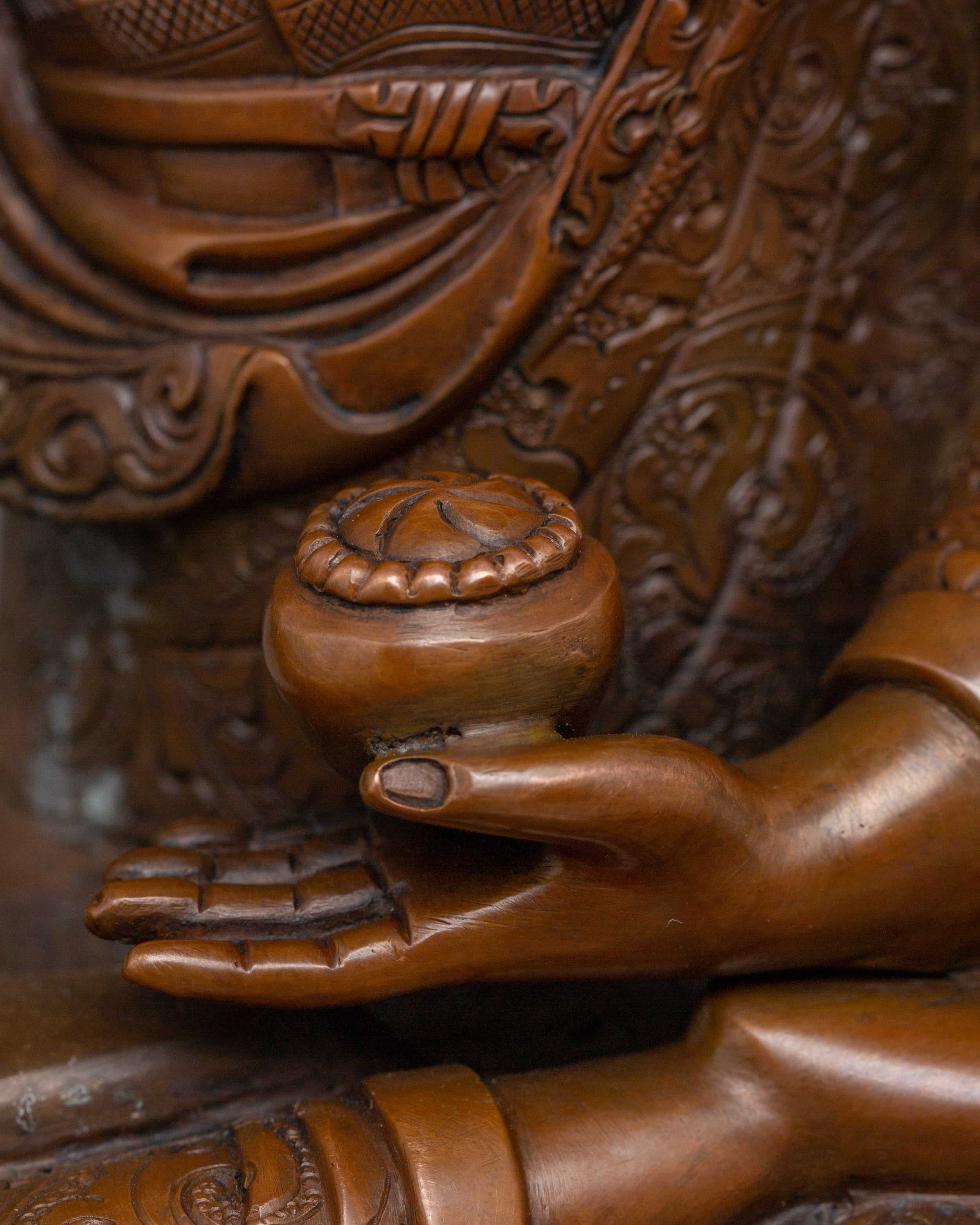 Handcrafted Tibetan Art of Shakyamuni Buddha Statue for Dharma and Altar Decor