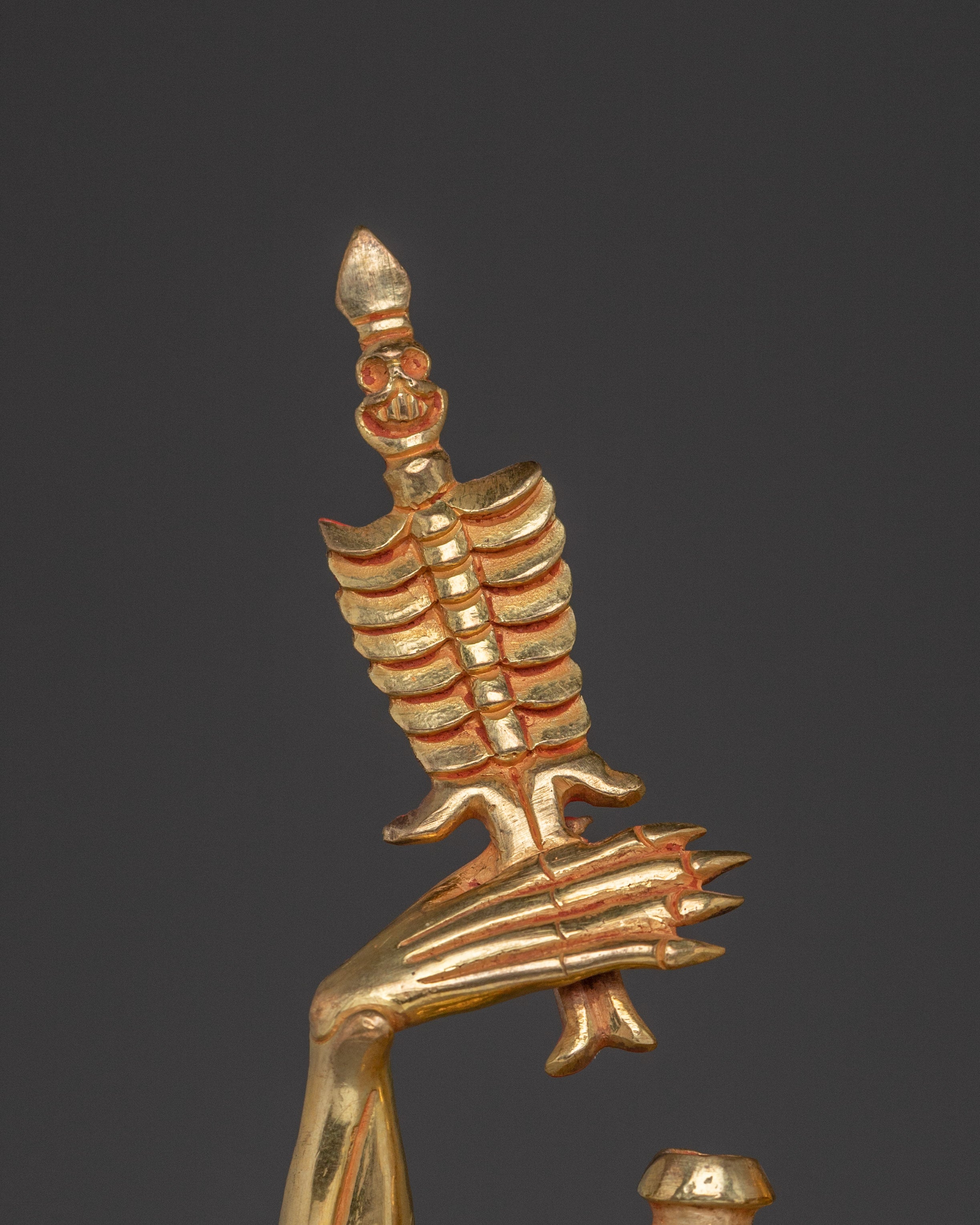 Skeleton Deity Chitipati Statue | Tantric Guardian from Tibetan Buddhism