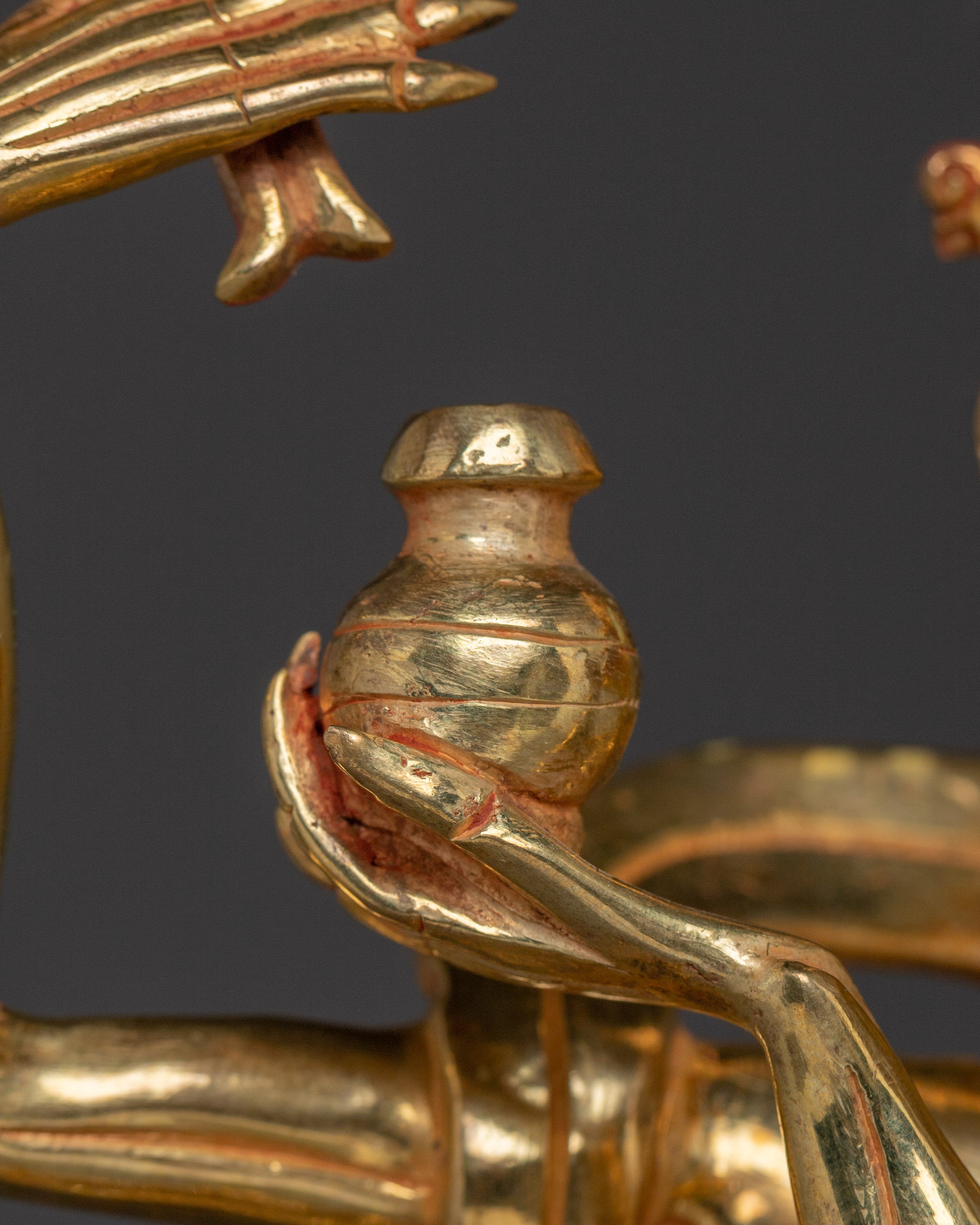 Skeleton Deity Chitipati Statue | Tantric Guardian from Tibetan Buddhism