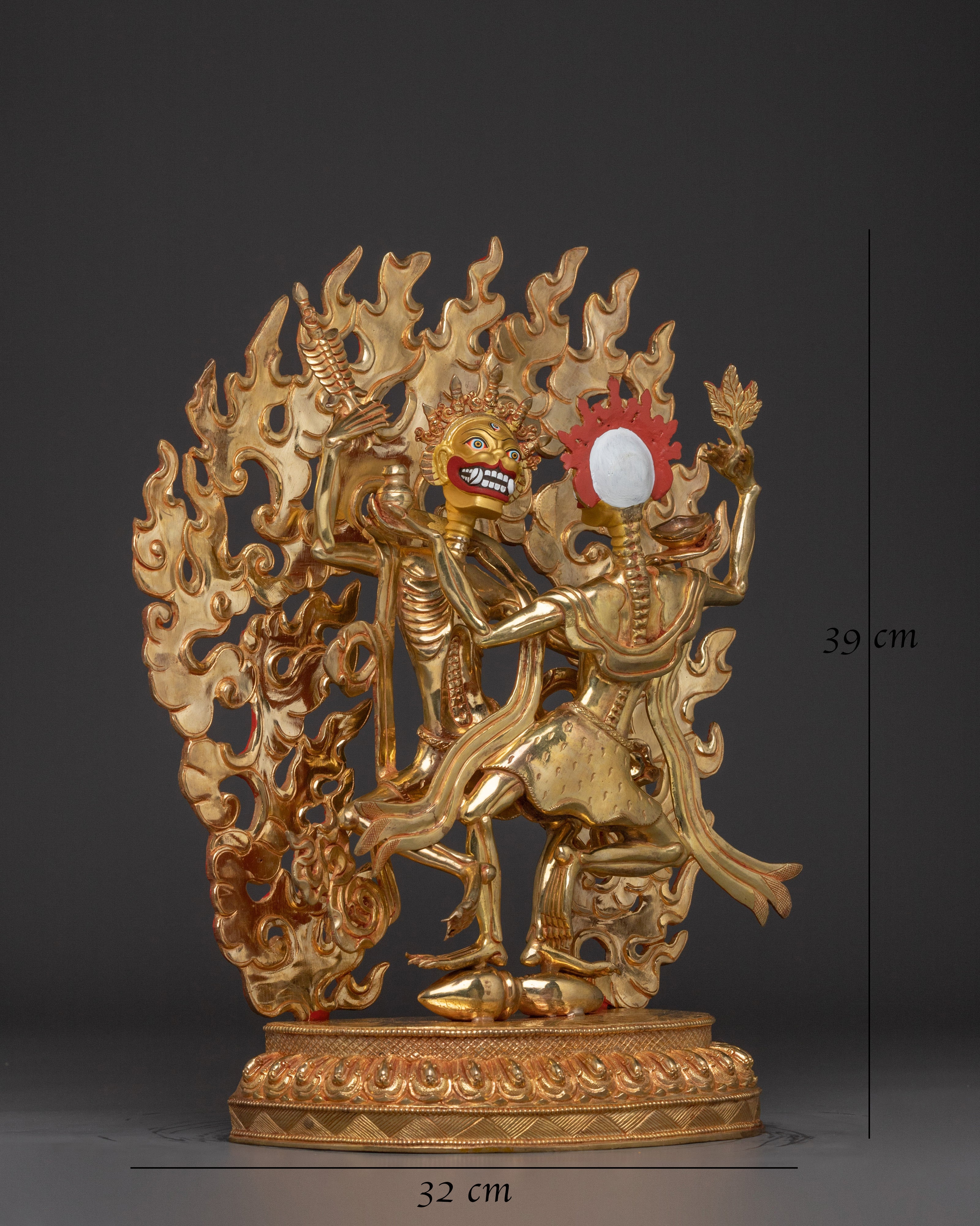 skeleton-deity-chitipati-statue