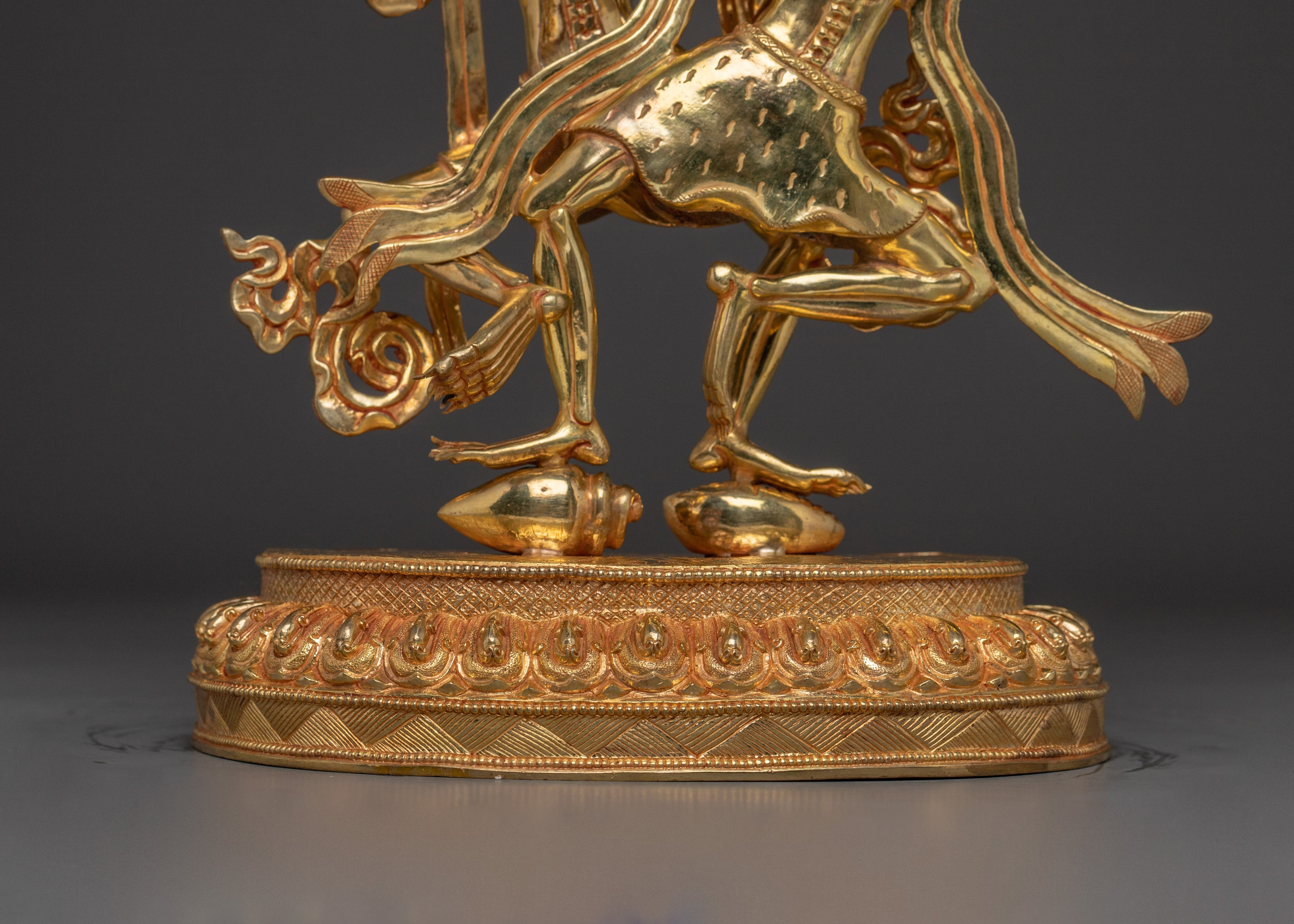 Skeleton Deity Chitipati Statue | Tantric Guardian from Tibetan Buddhism