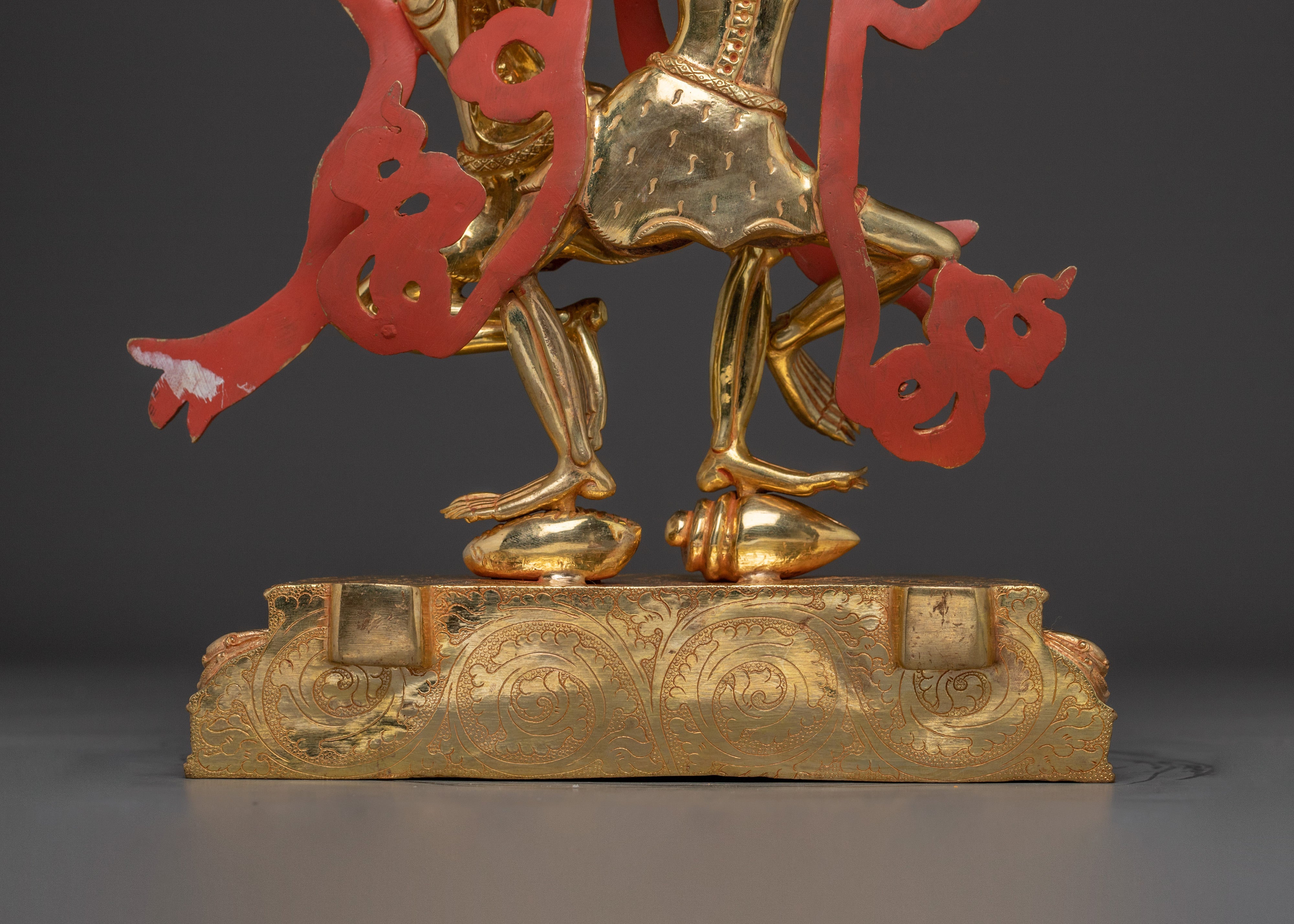 Skeleton Deity Chitipati Statue | Tantric Guardian from Tibetan Buddhism