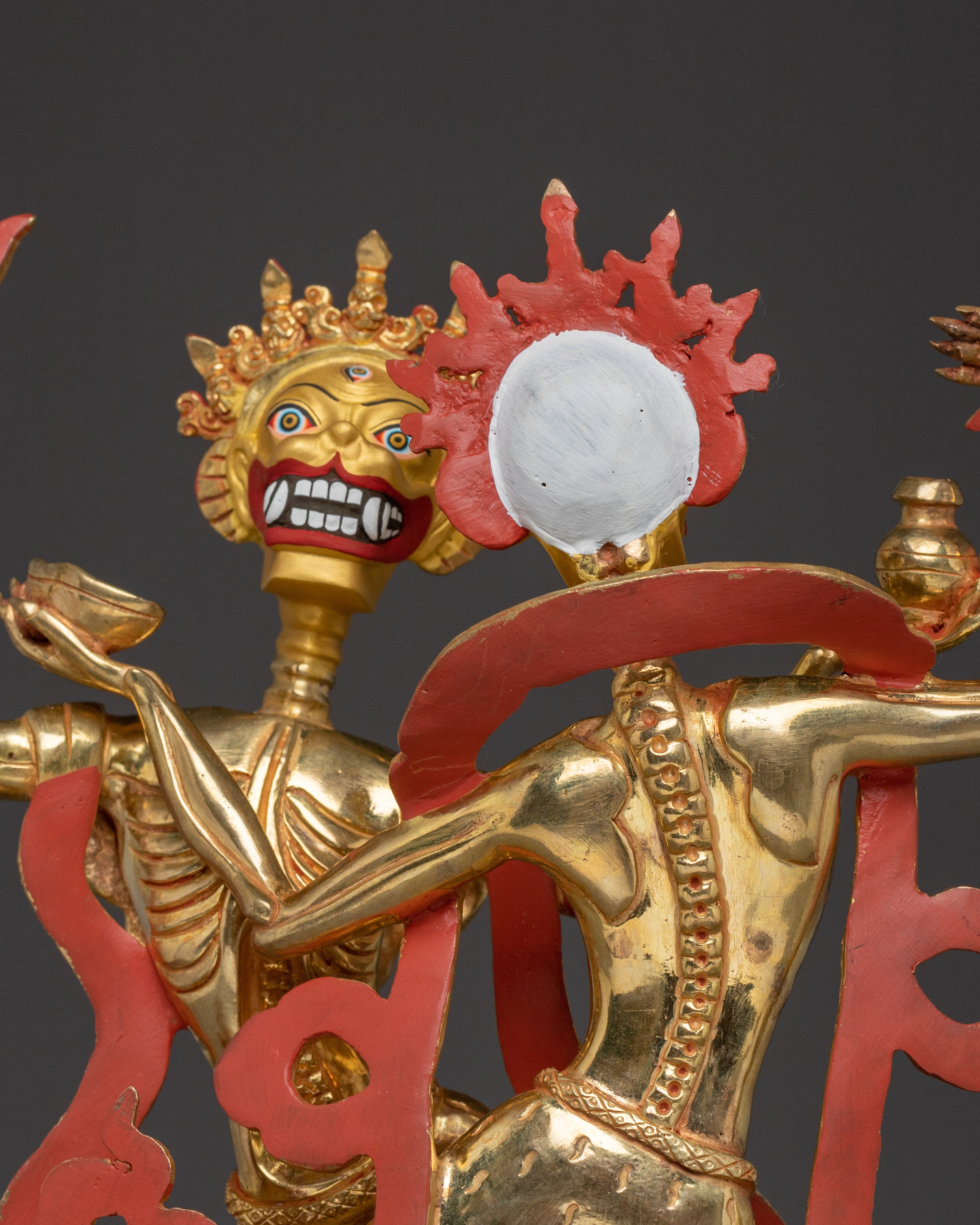 Skeleton Deity Chitipati Statue | Tantric Guardian from Tibetan Buddhism