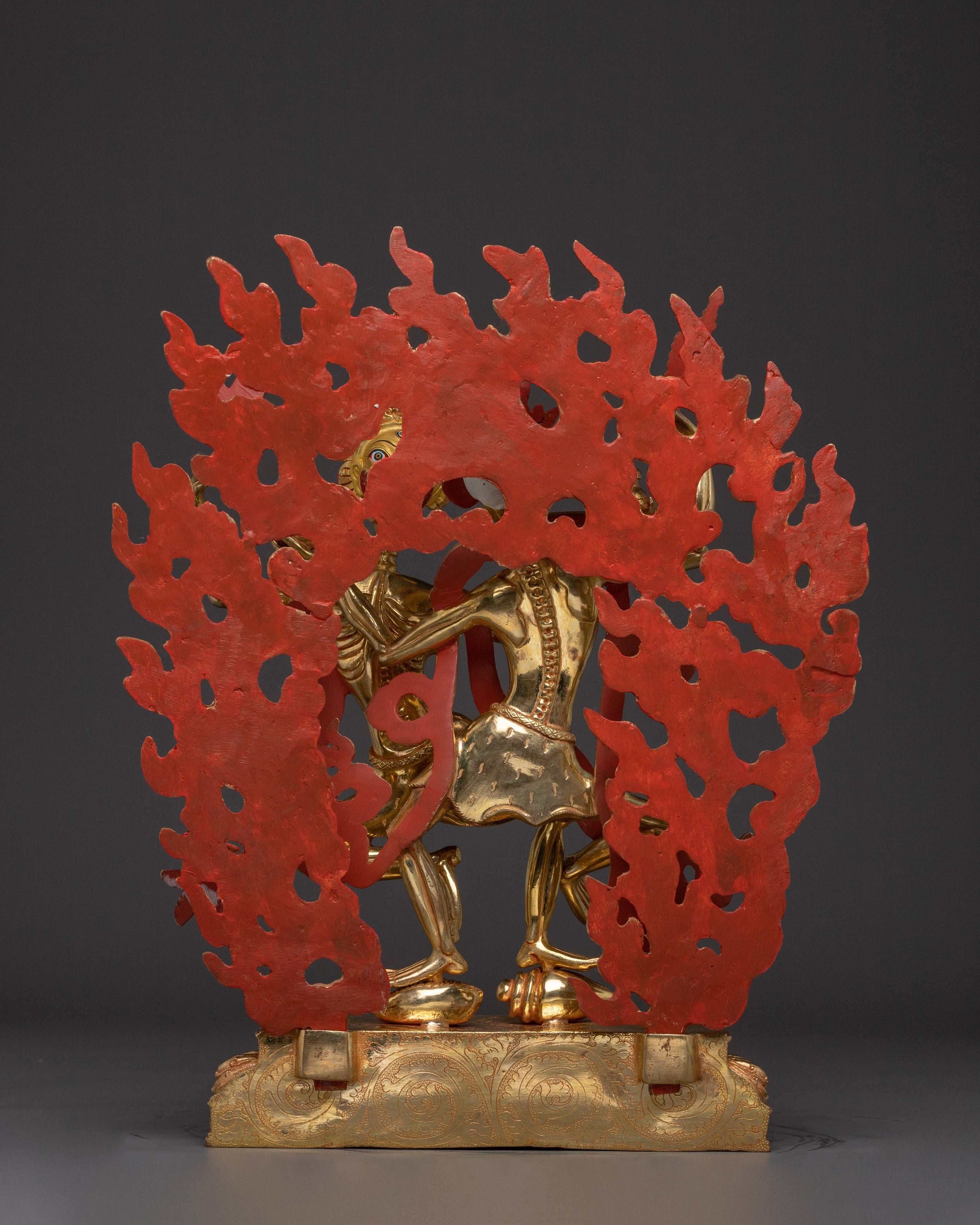 Skeleton Deity Chitipati Statue | Tantric Guardian from Tibetan Buddhism