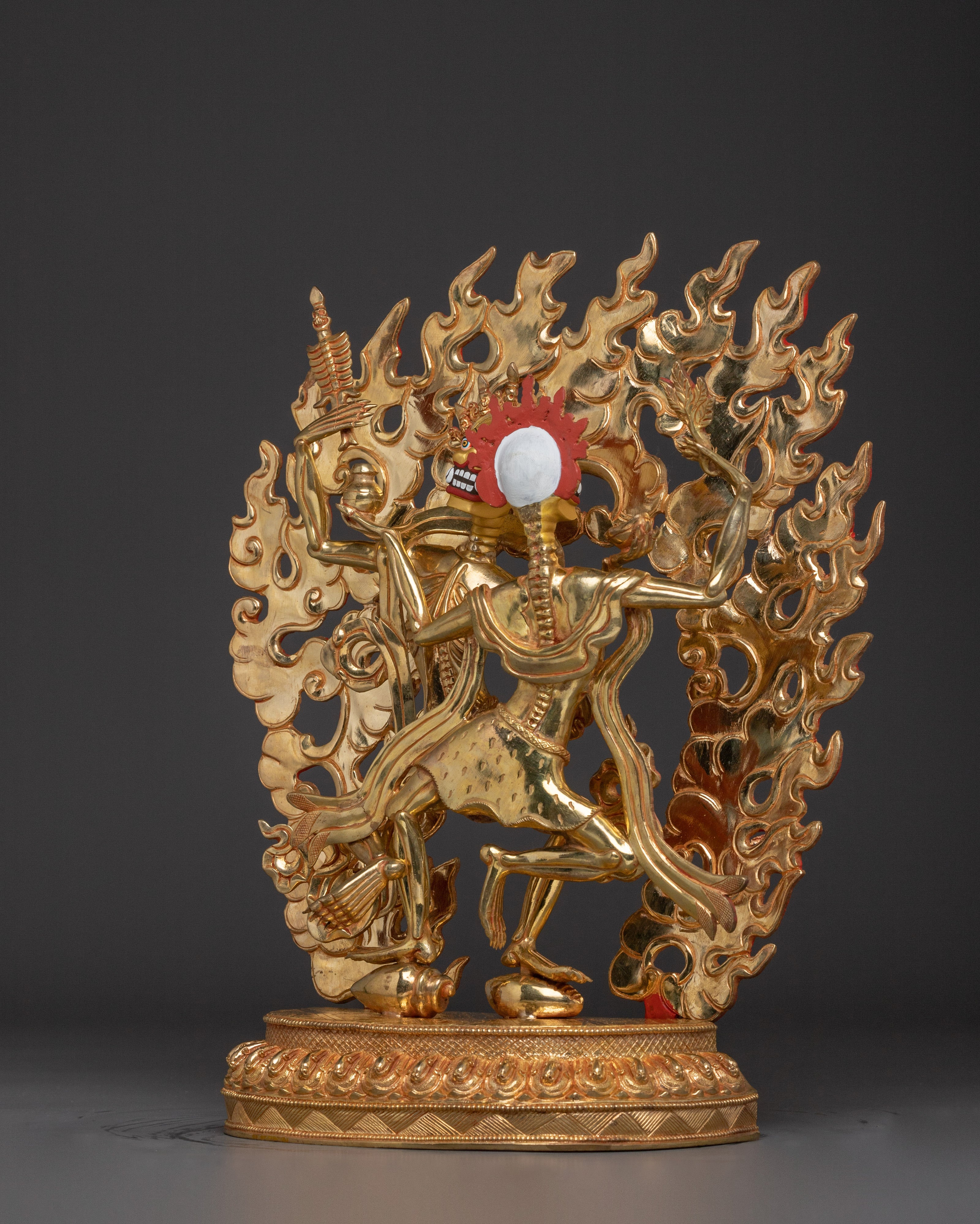 Skeleton Deity Chitipati Statue | Tantric Guardian from Tibetan Buddhism