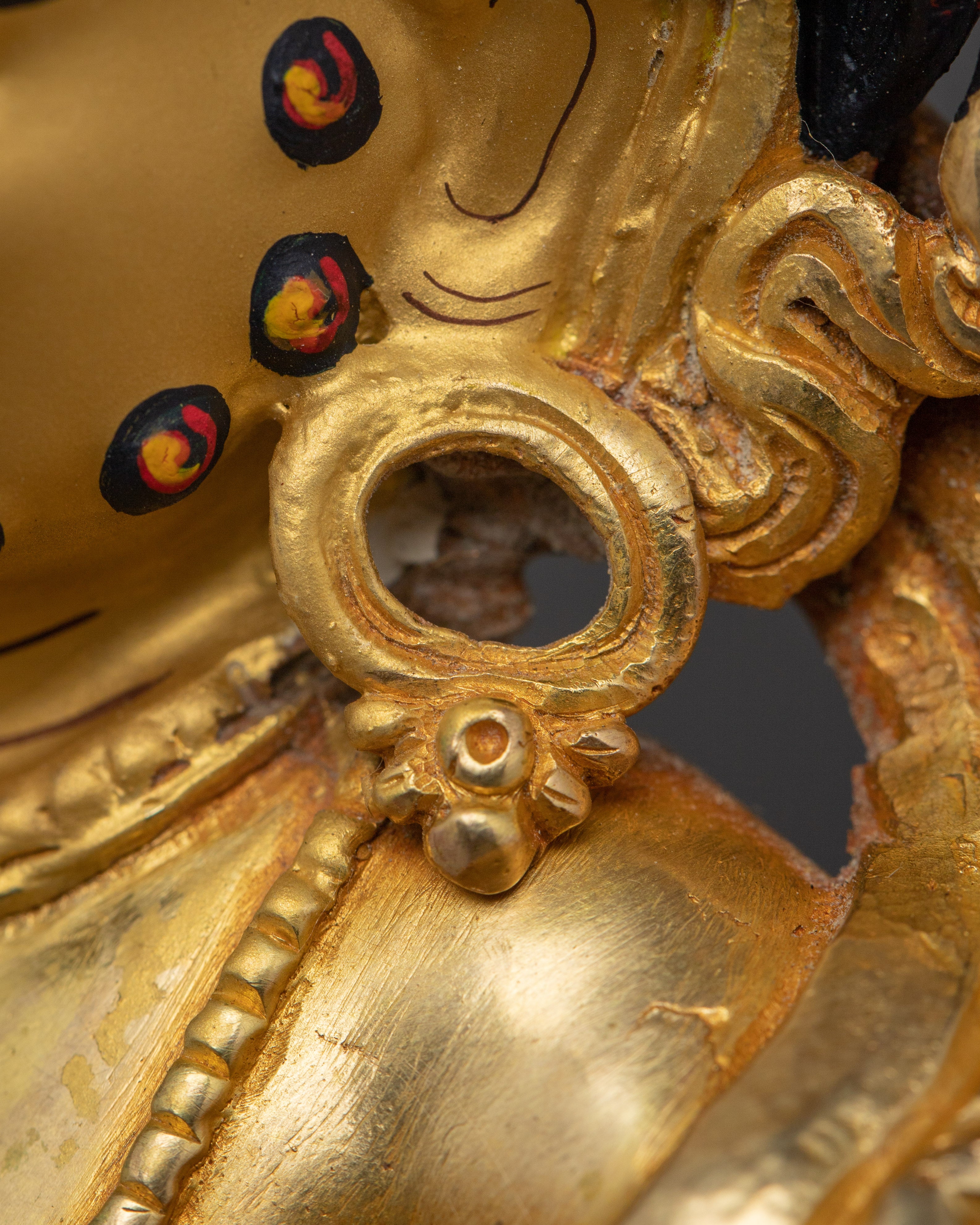 Handcrafted White Dzambhala Sculpture | Prosperity Deity