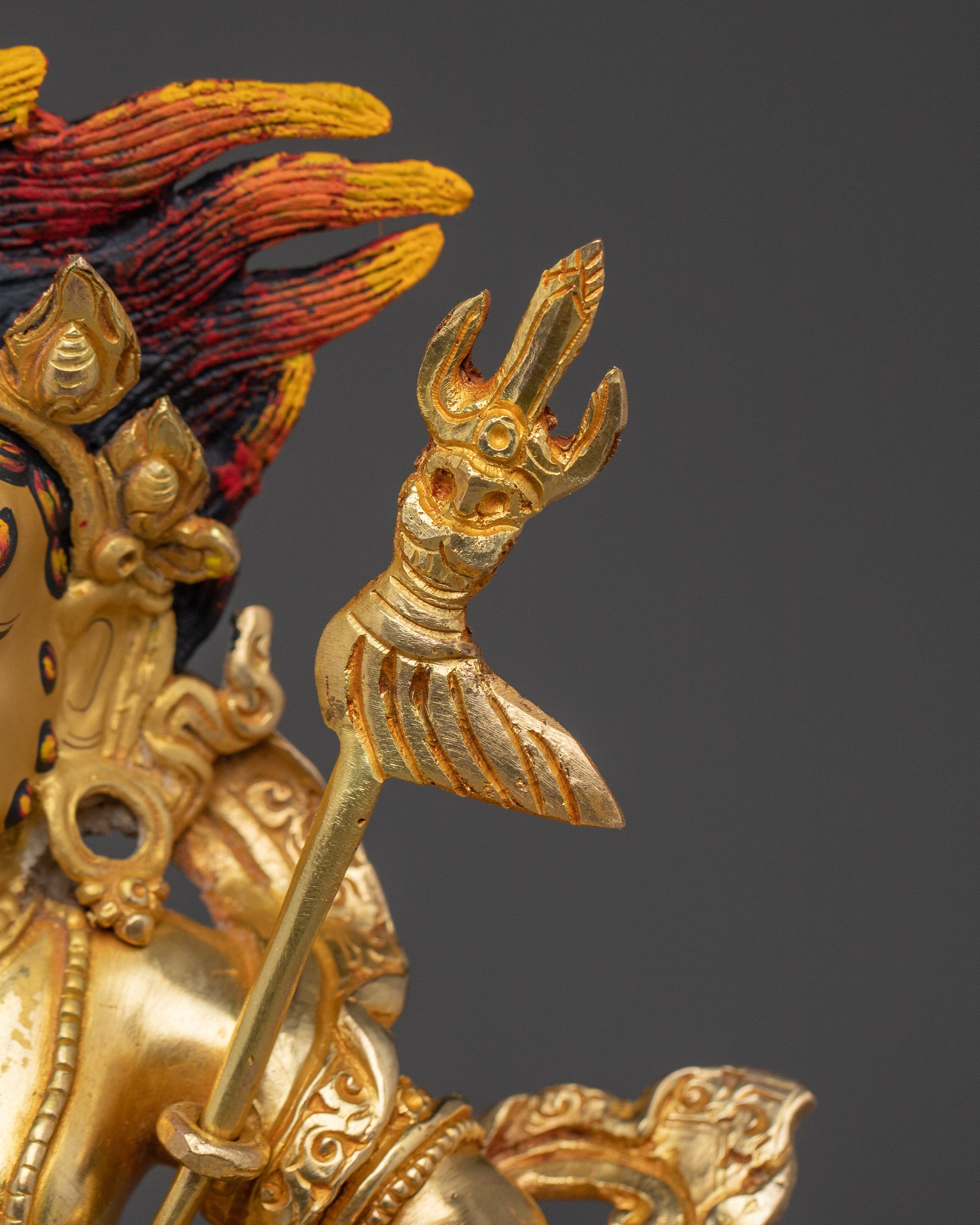 Handcrafted White Dzambhala Sculpture | Prosperity Deity