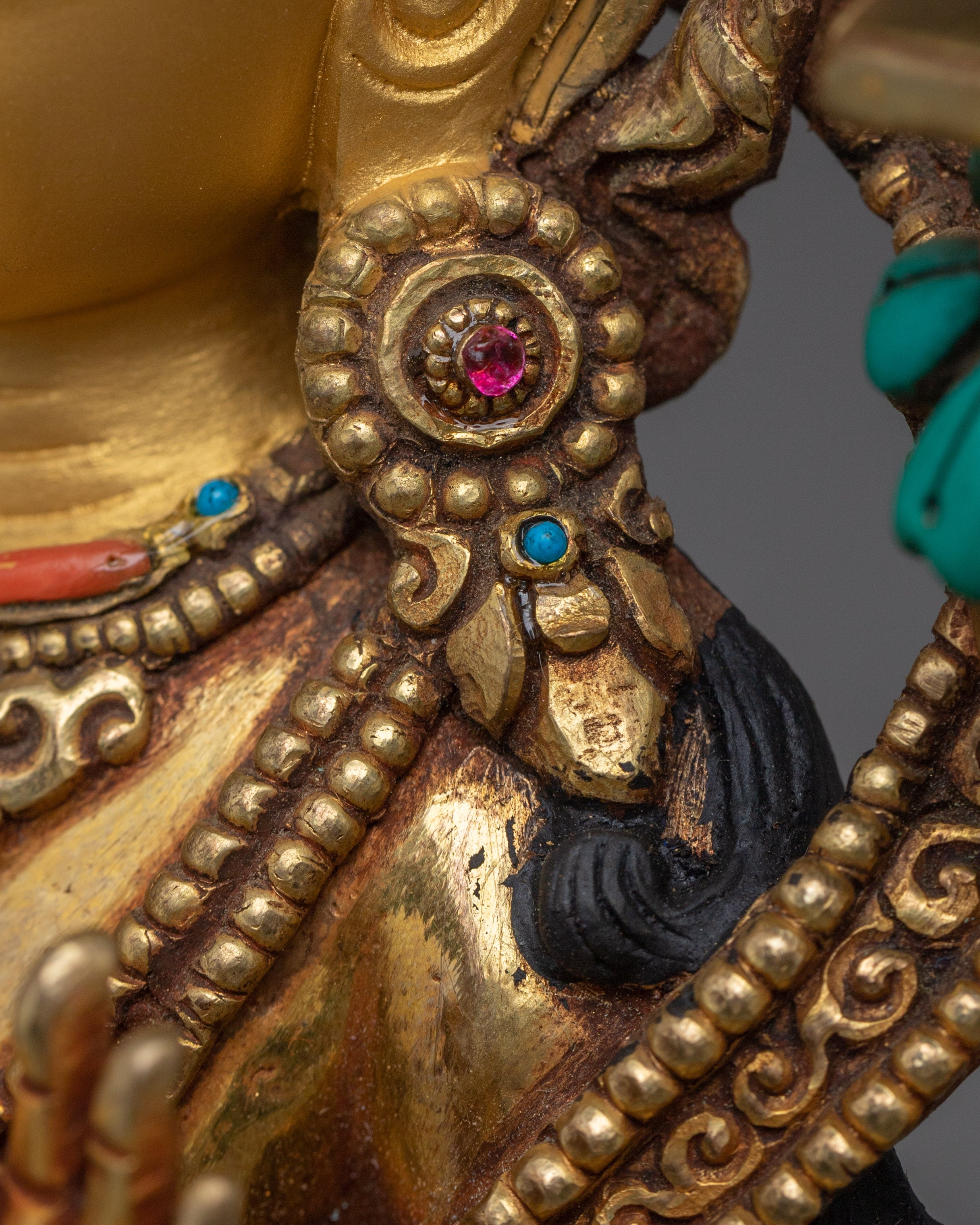 Supreme Wisdom Deity Manjushri Statue | Manjughosa - Divine Bodhisattva Figurine