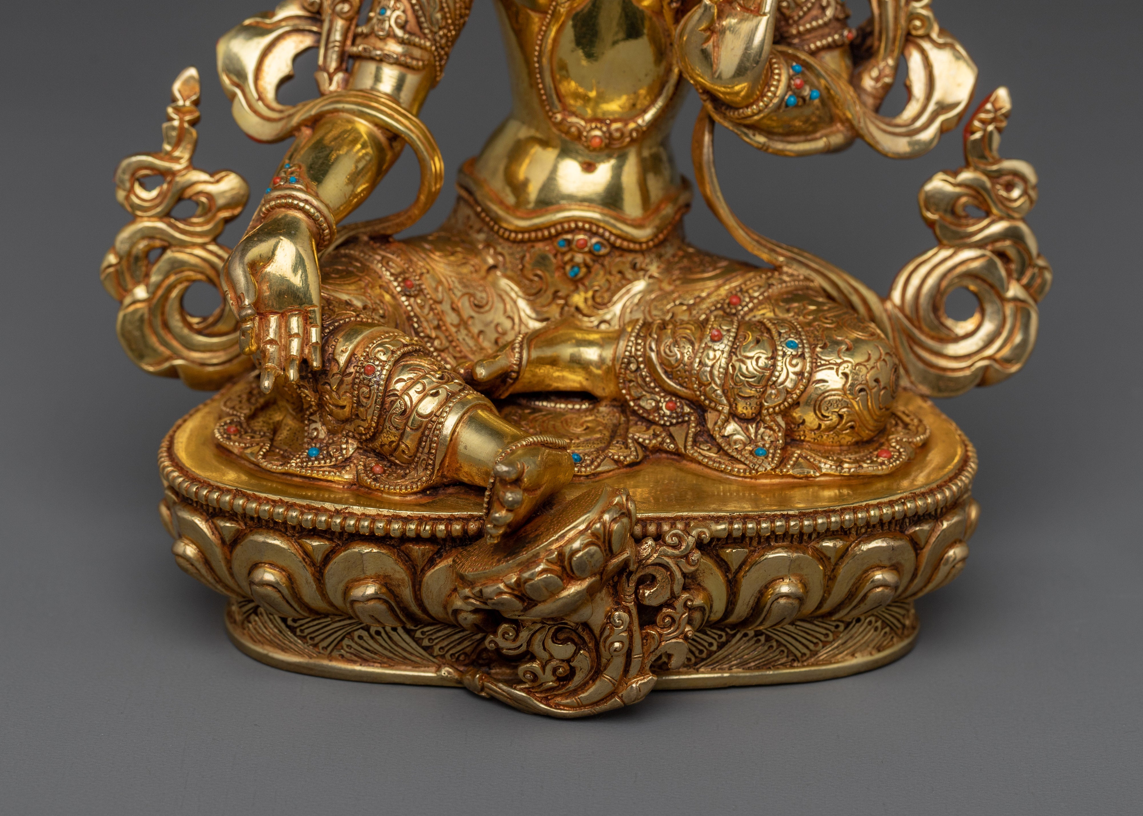 Enlightenment Figure of Green Tara | Divine Feminine Energy