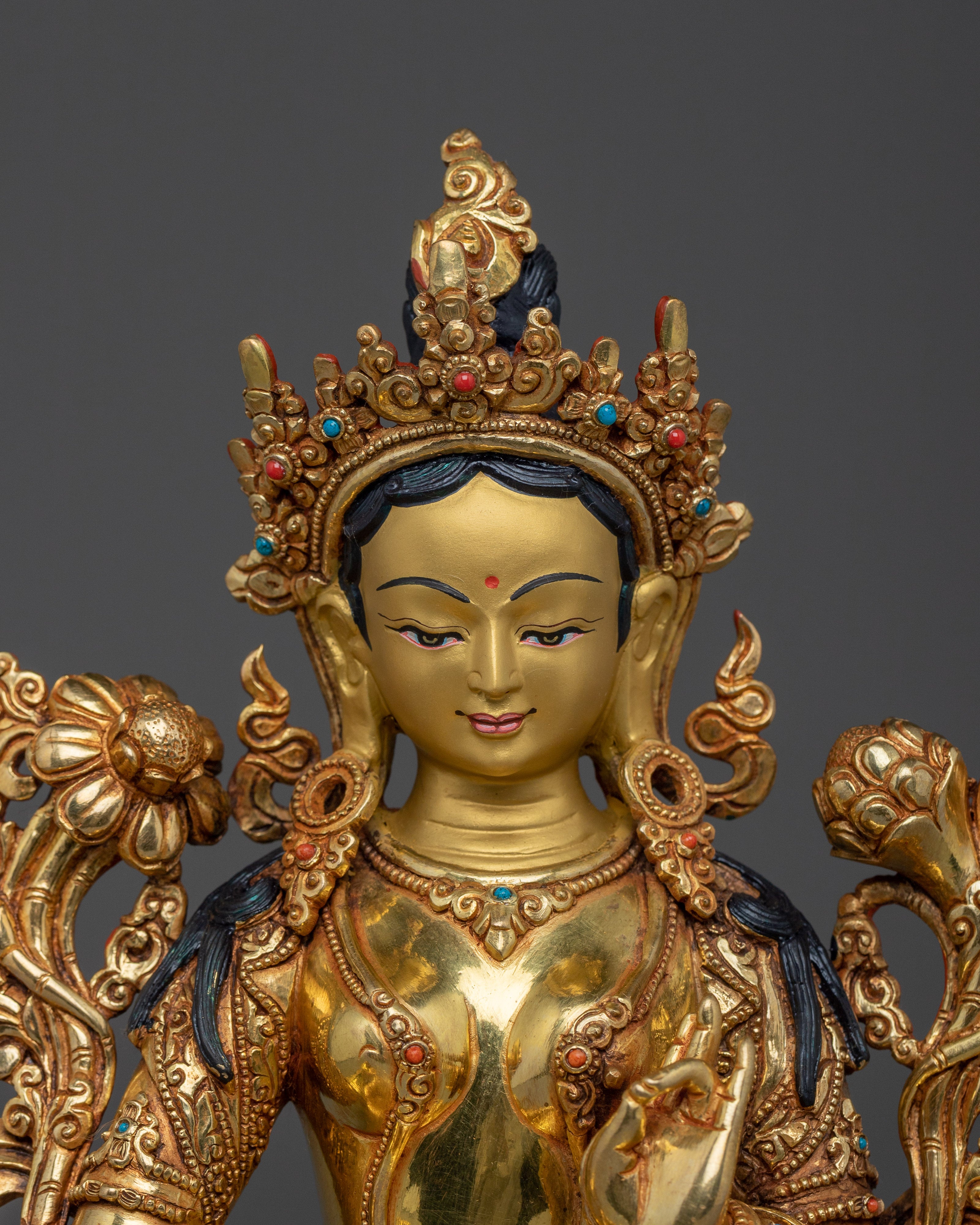 Enlightenment Figure of Green Tara | Divine Feminine Energy