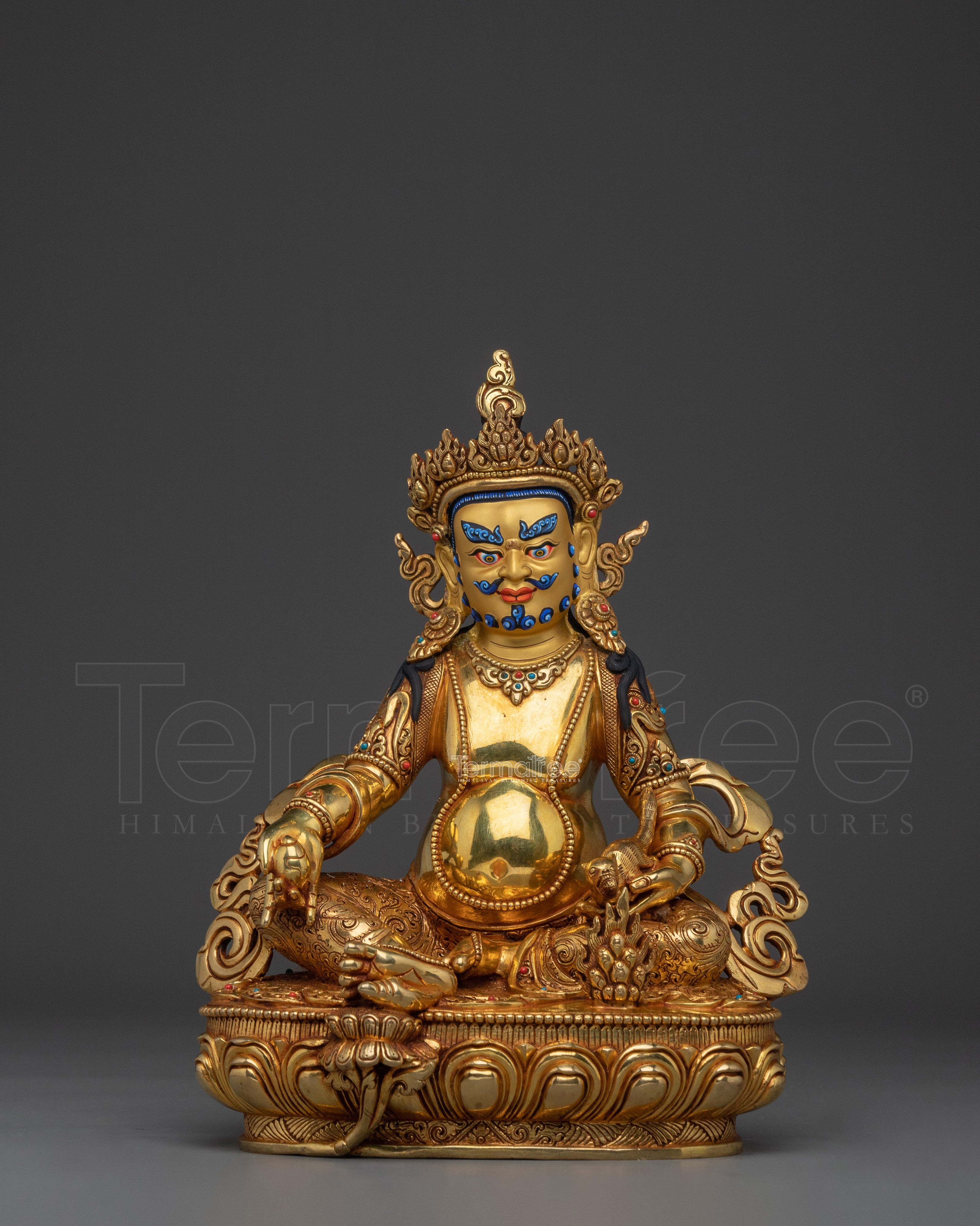 Nepalese Artwork of Dzambhala | Wealth Deity of Tibetan Buddhism