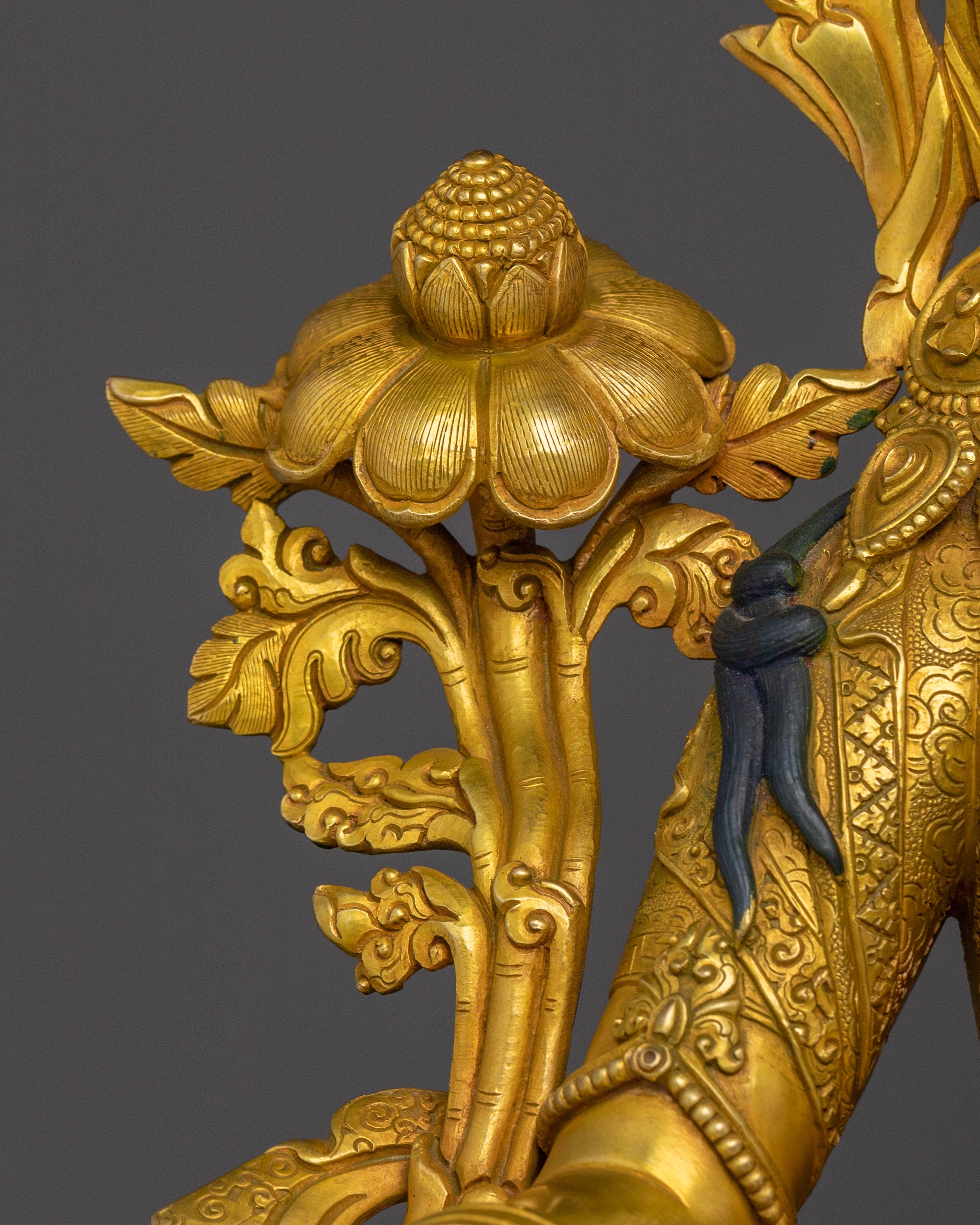 Nepalese Artwork of Green Tara | Divine Feminine Bodhisattva Figurine