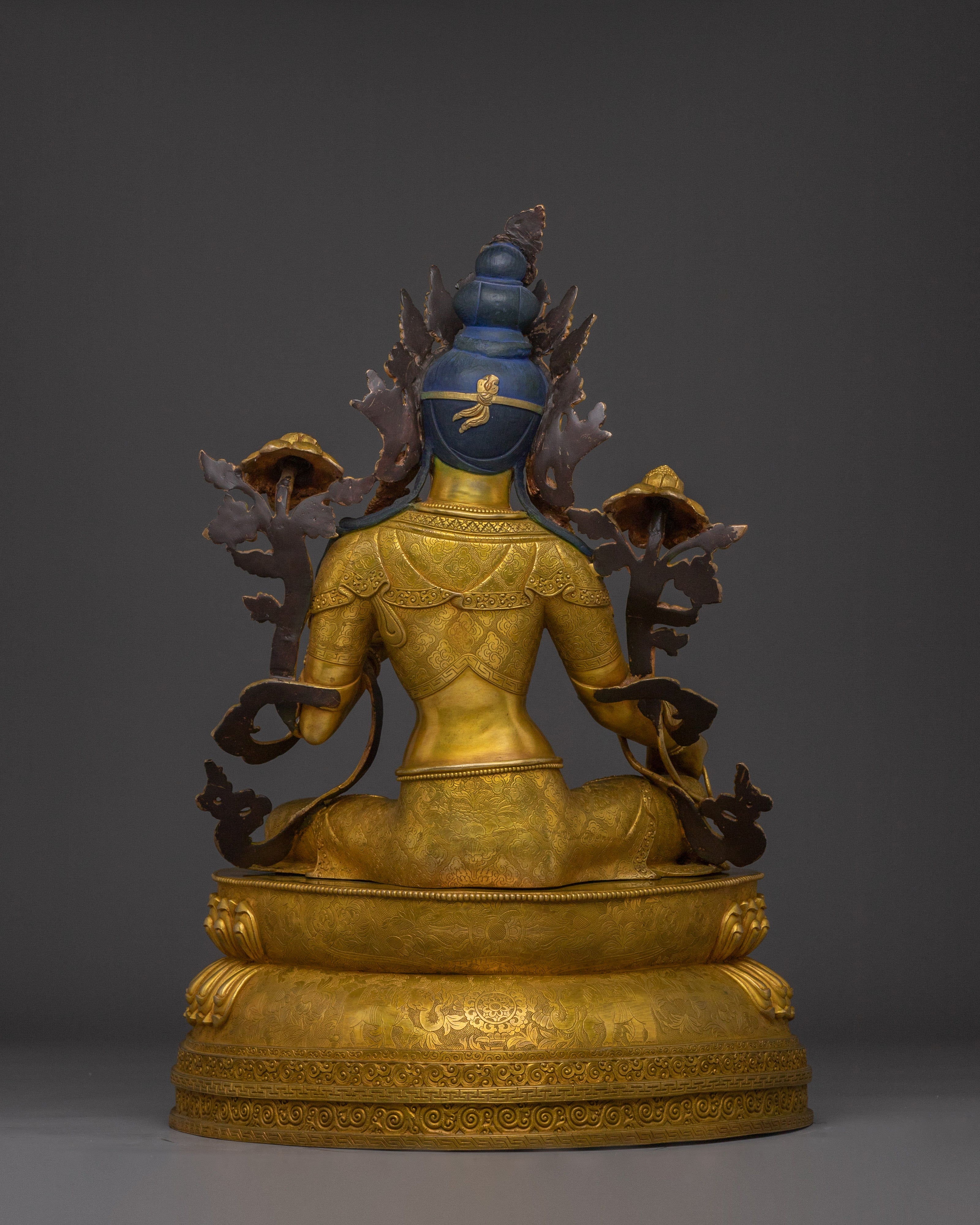 Nepalese Artwork of Green Tara | Divine Feminine Bodhisattva Figurine