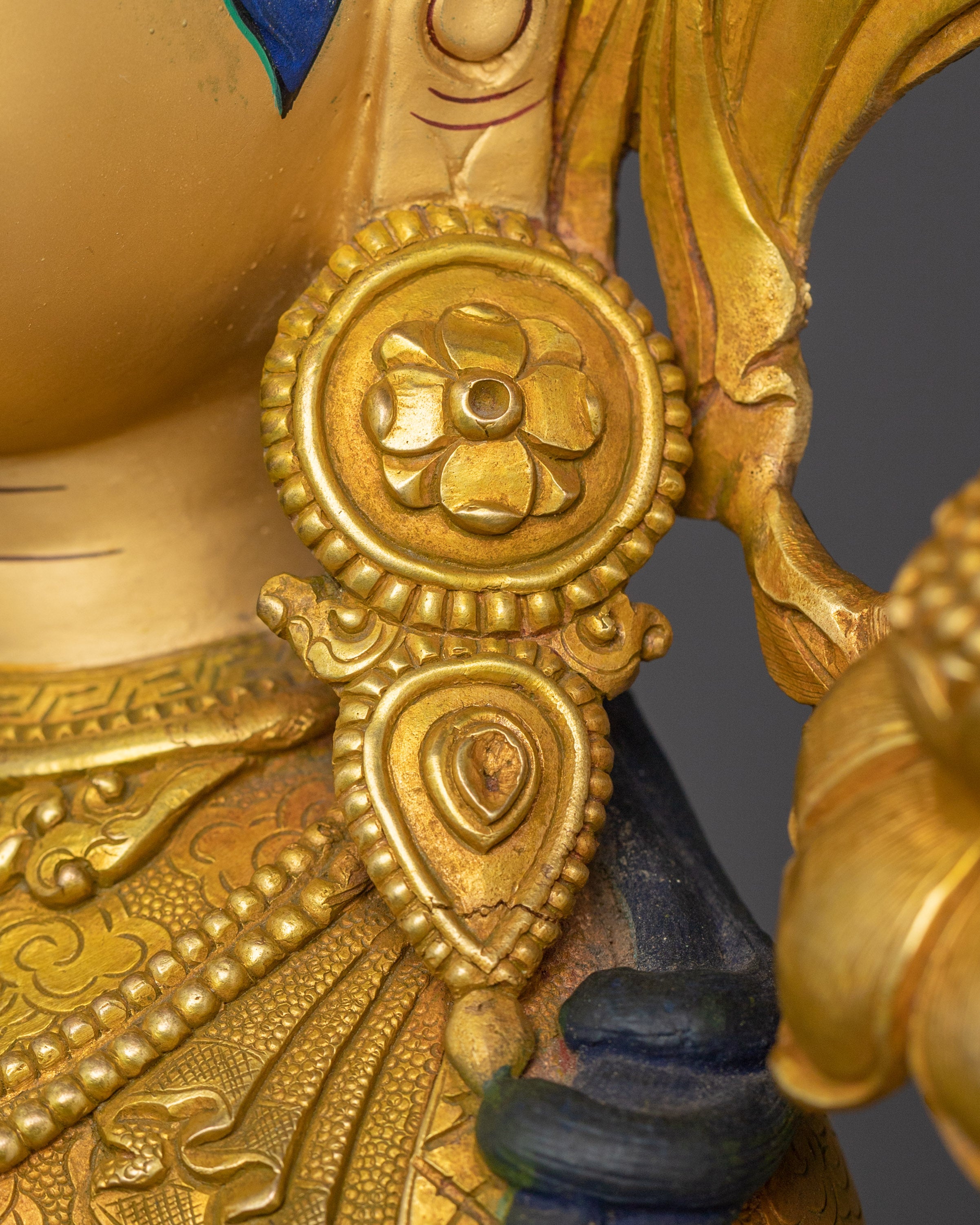 Nepalese Artwork of Green Tara | Divine Feminine Bodhisattva Figurine