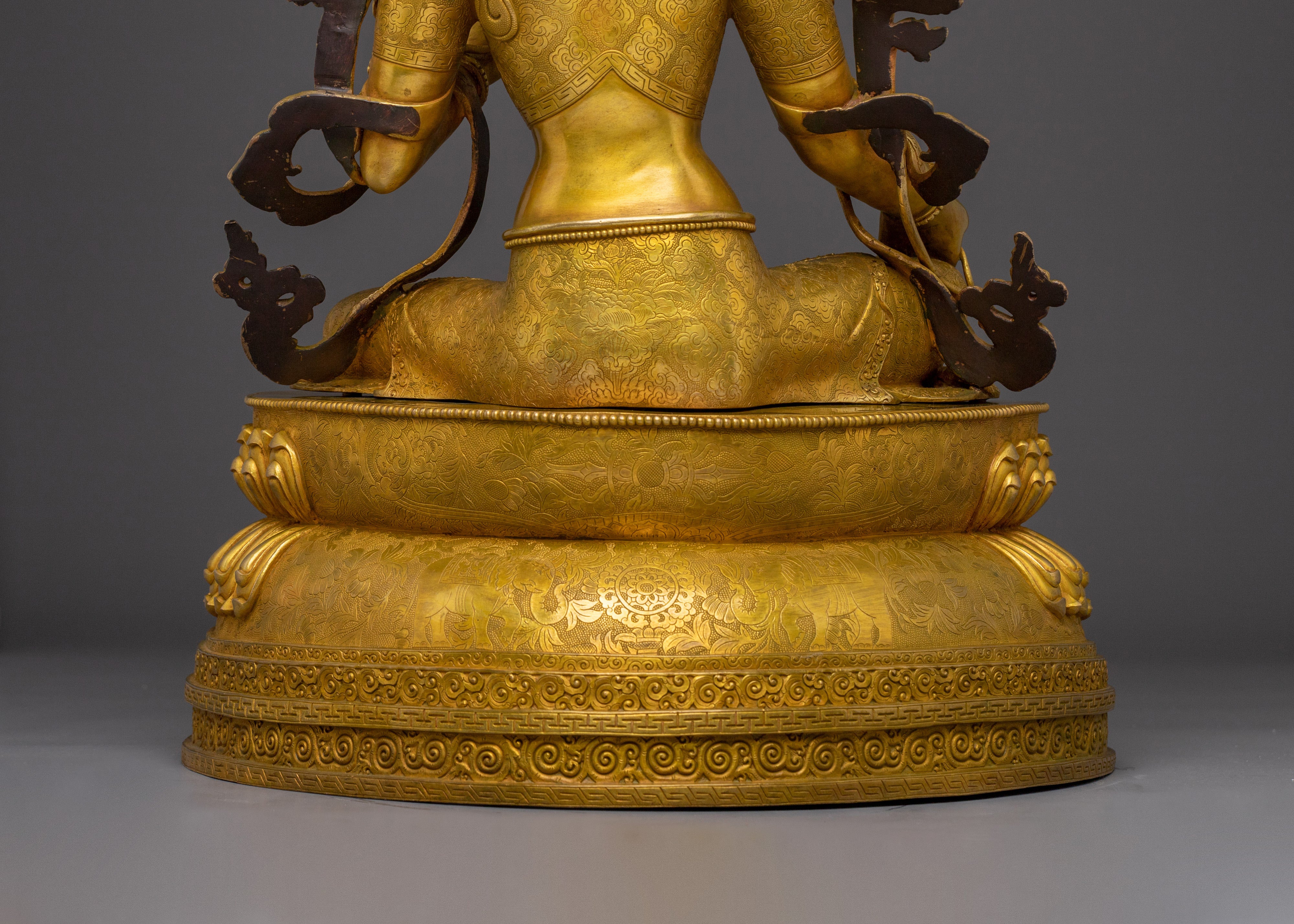 Nepalese Artwork of Green Tara | Divine Feminine Bodhisattva Figurine