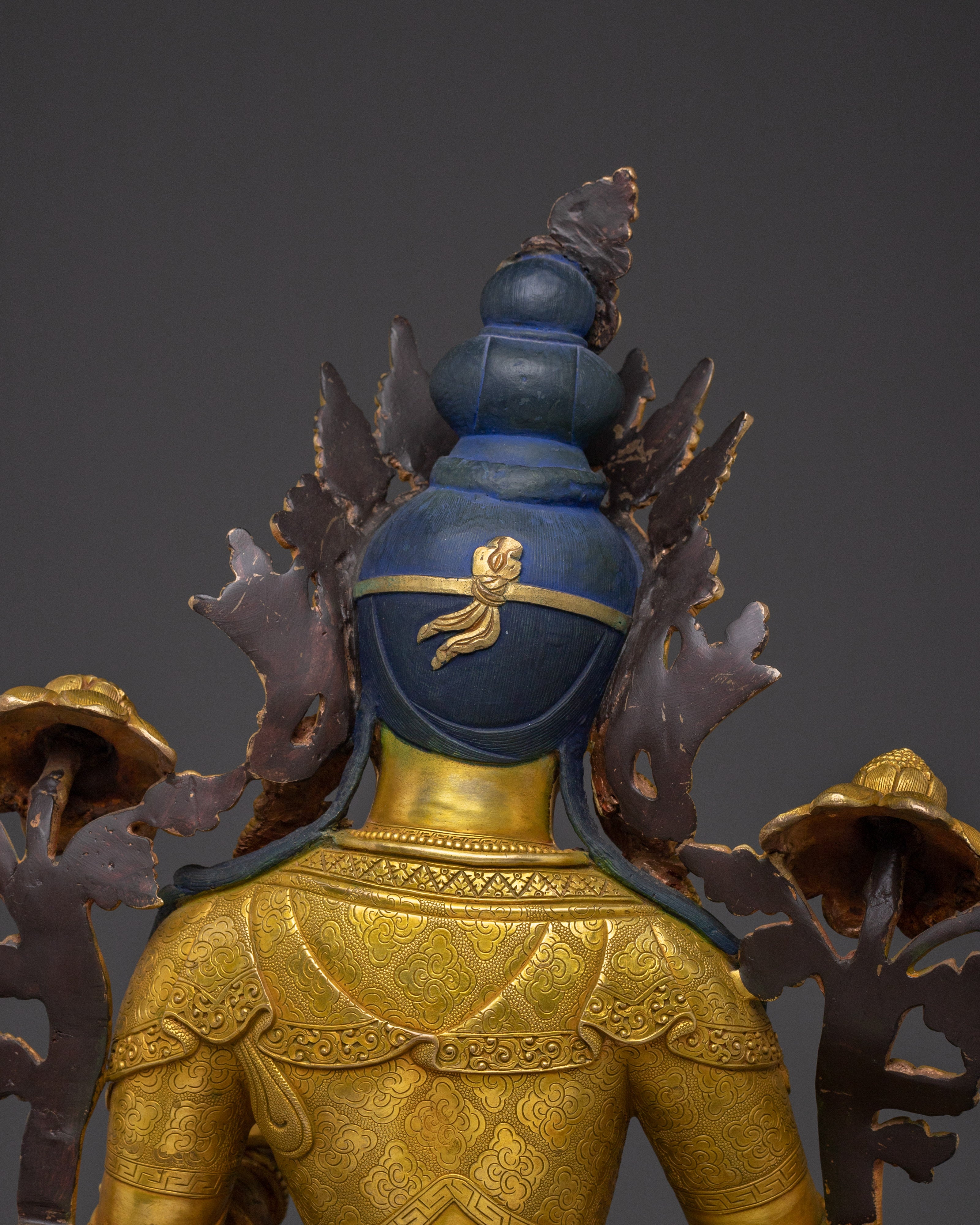 Nepalese Artwork of Green Tara | Divine Feminine Bodhisattva Figurine