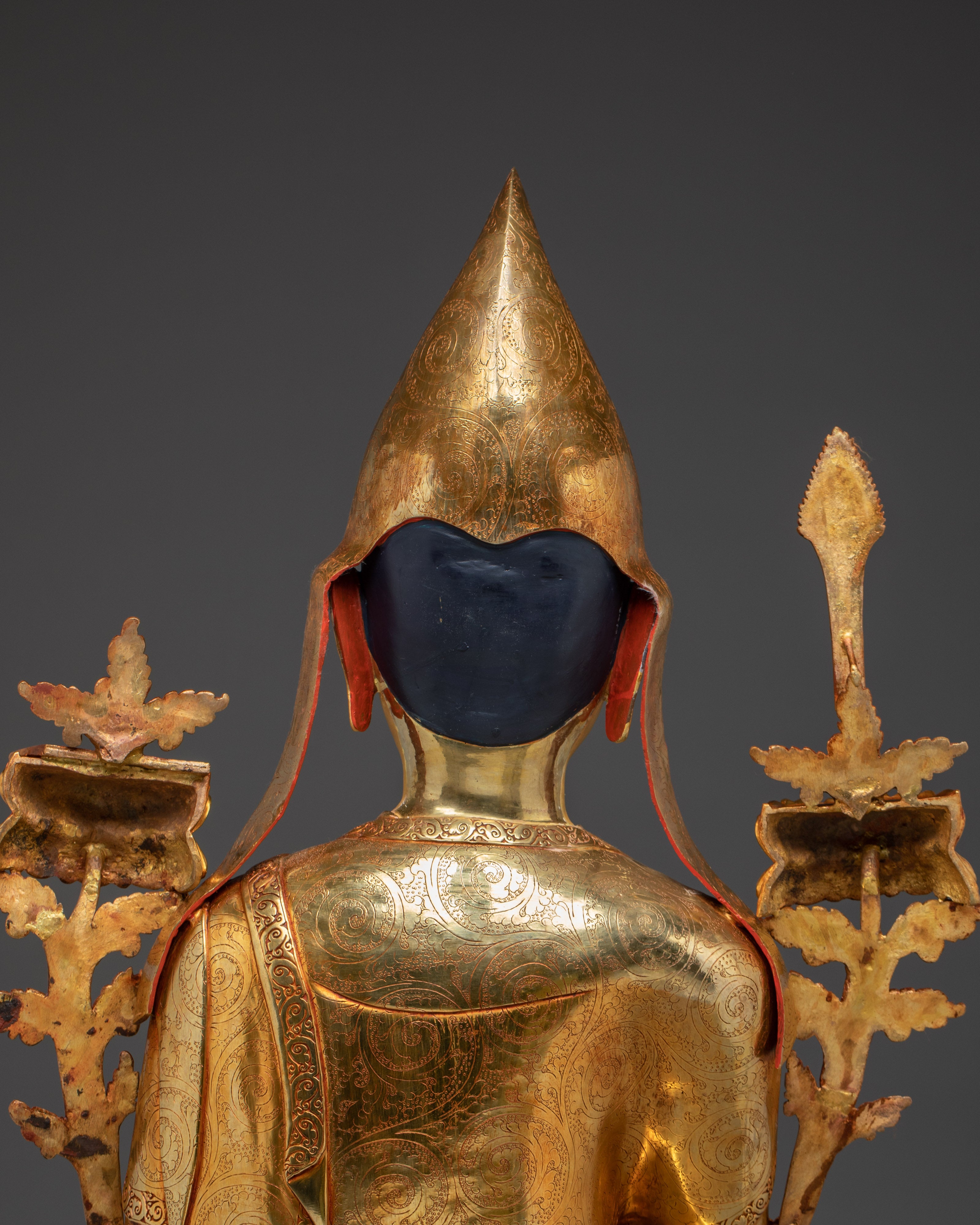 Golden Tshongkhapa Statue | Losang Drakpa - Philosopher and Tantric Yogi