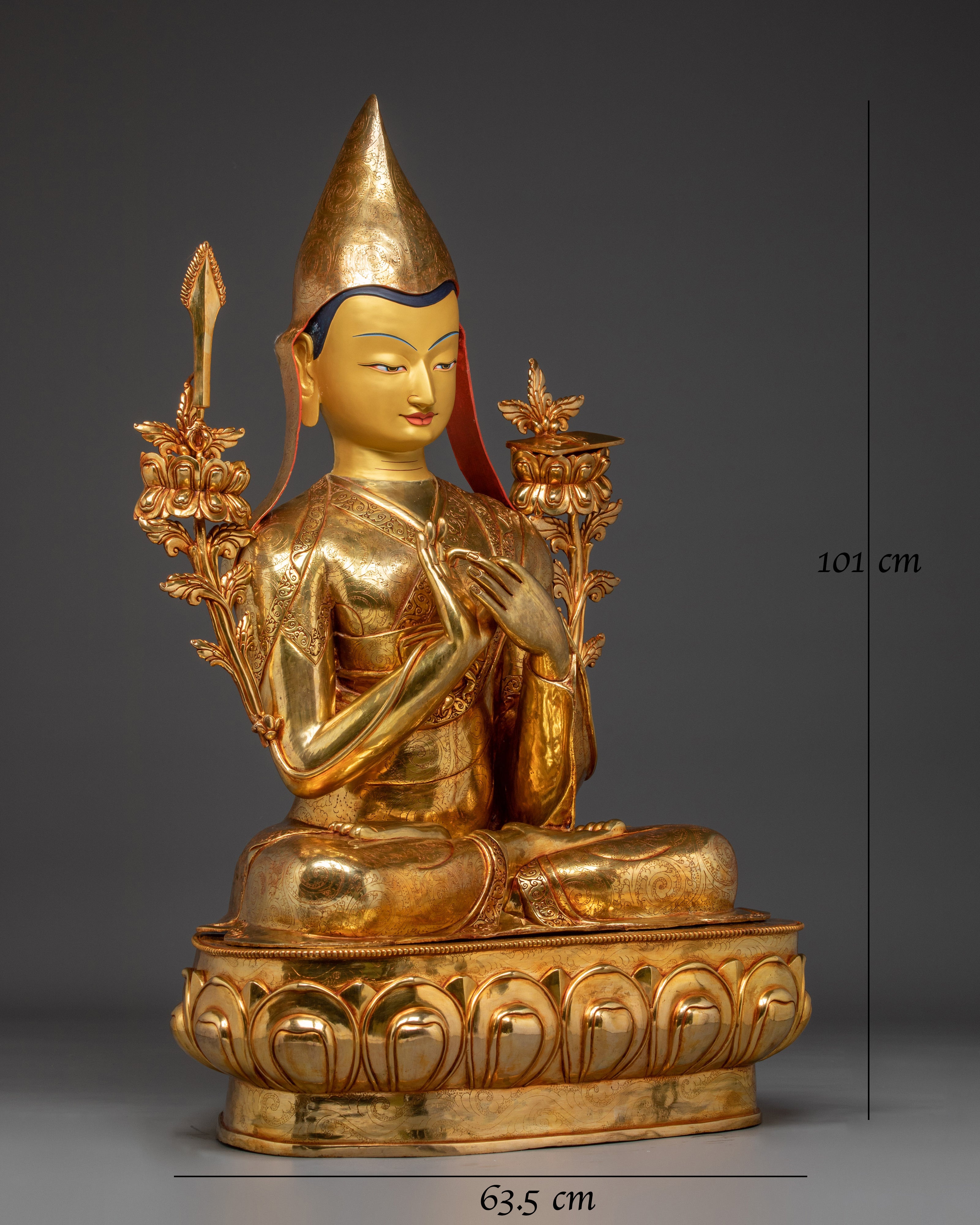 golden-tshongkhapa-statue