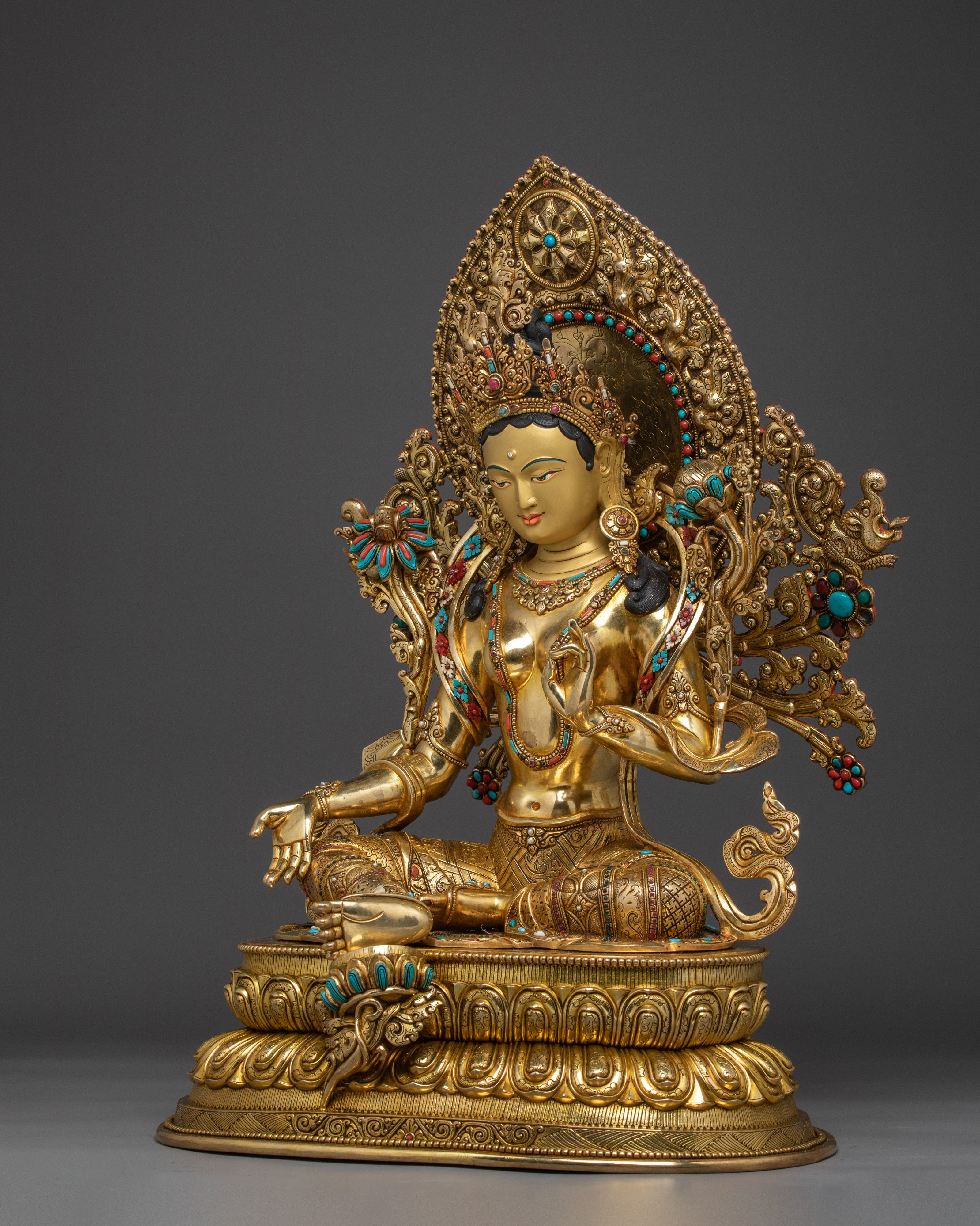 Tibetan Deity Shyama Tara Artwork | Green Tara - Mother of All Buddhas