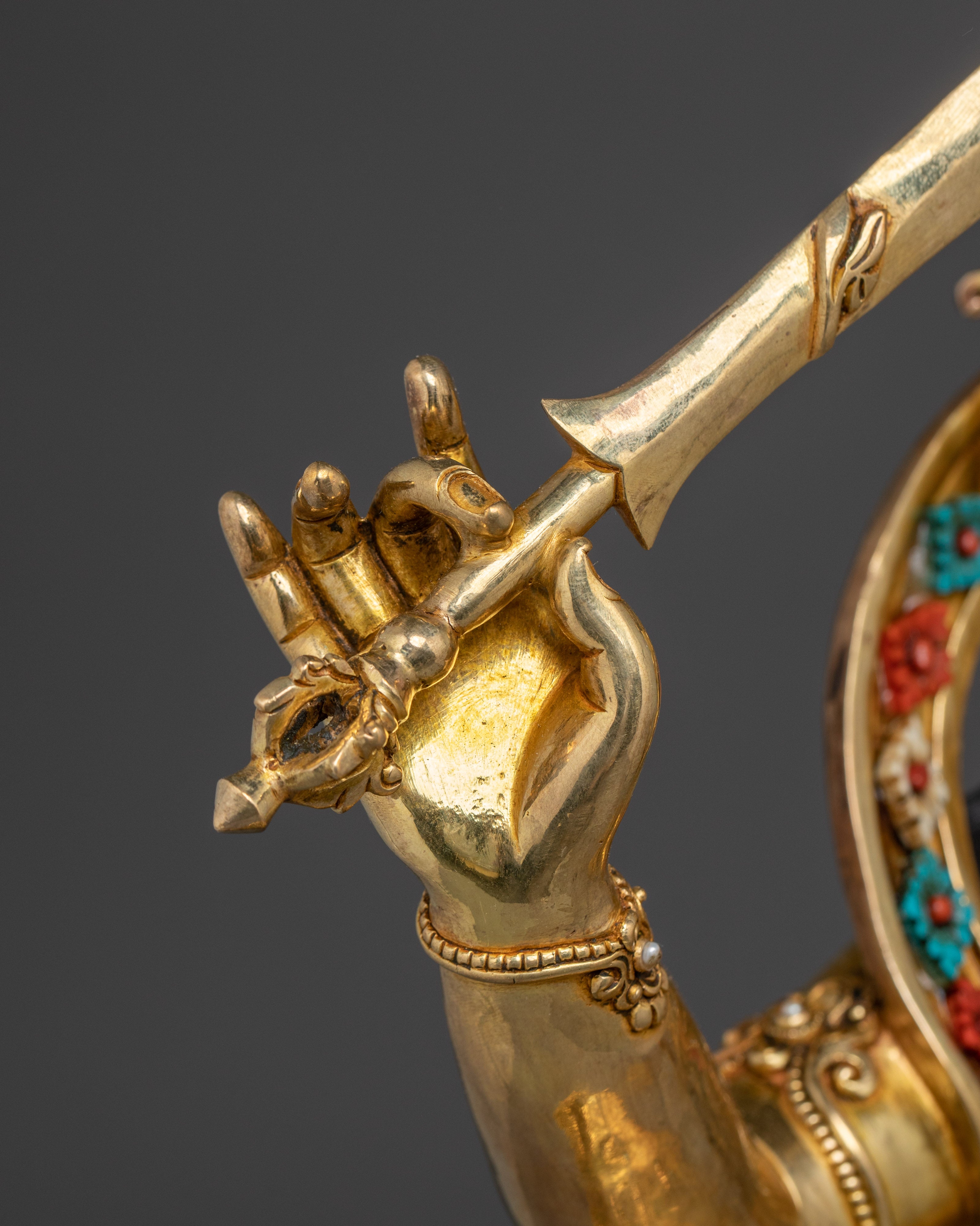 Enlightened Bodhisattva Statue Set | 24K Gold Gilded Copper Statues