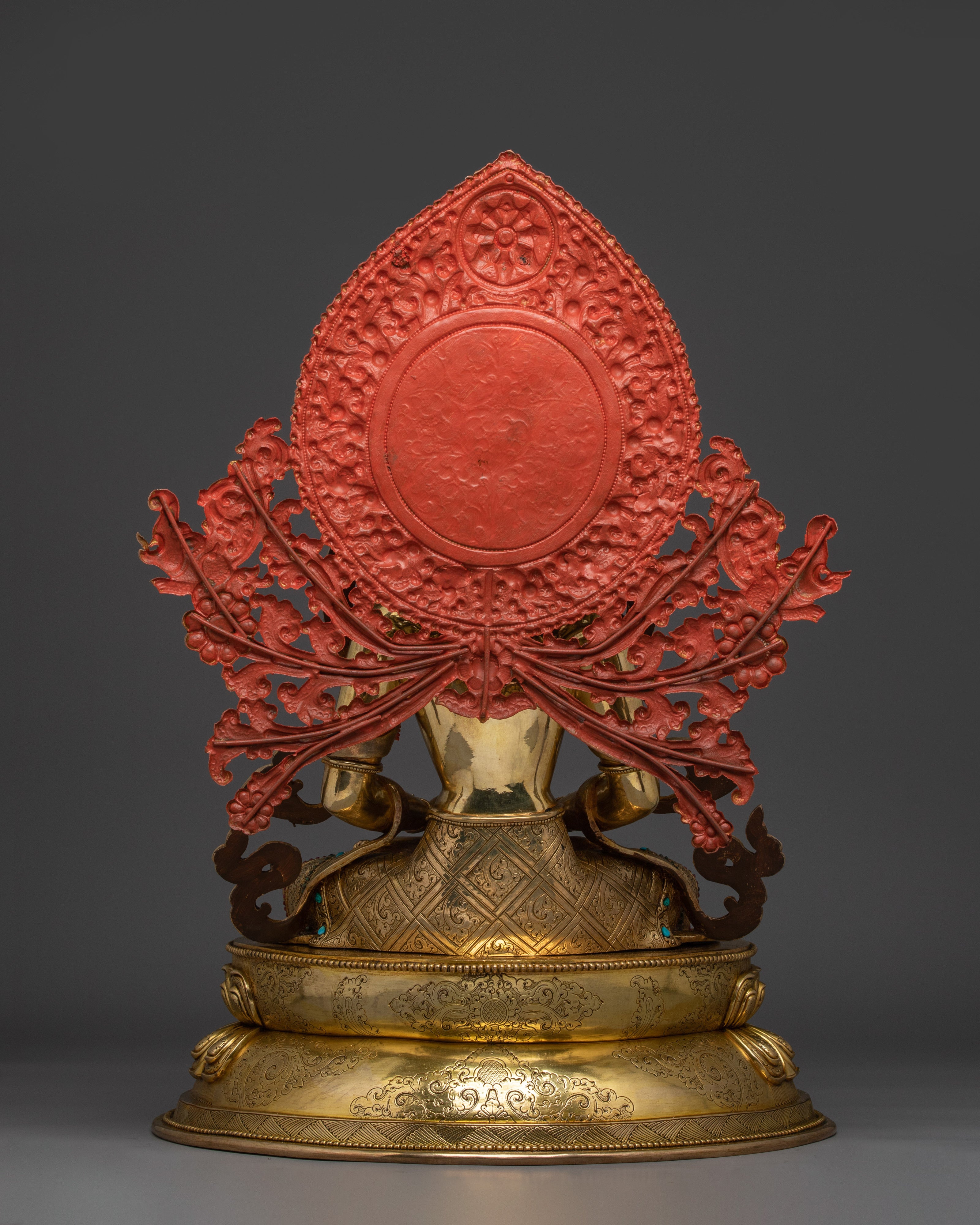 Enlightened Bodhisattva Statue Set | 24K Gold Gilded Copper Statues