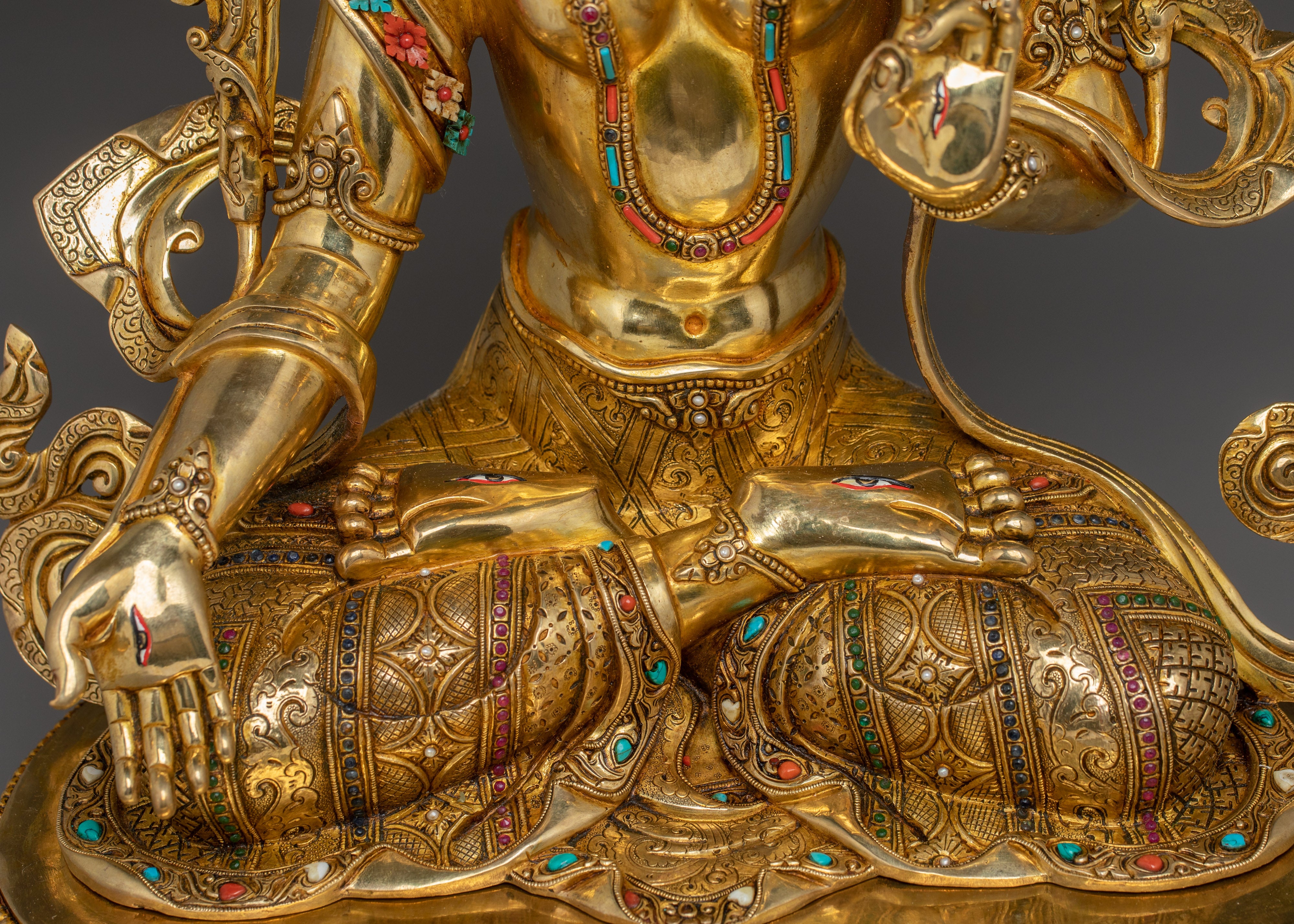 Serene White Tara Artwork | Sita Tara - Compassion and Healing Tibetan Deity