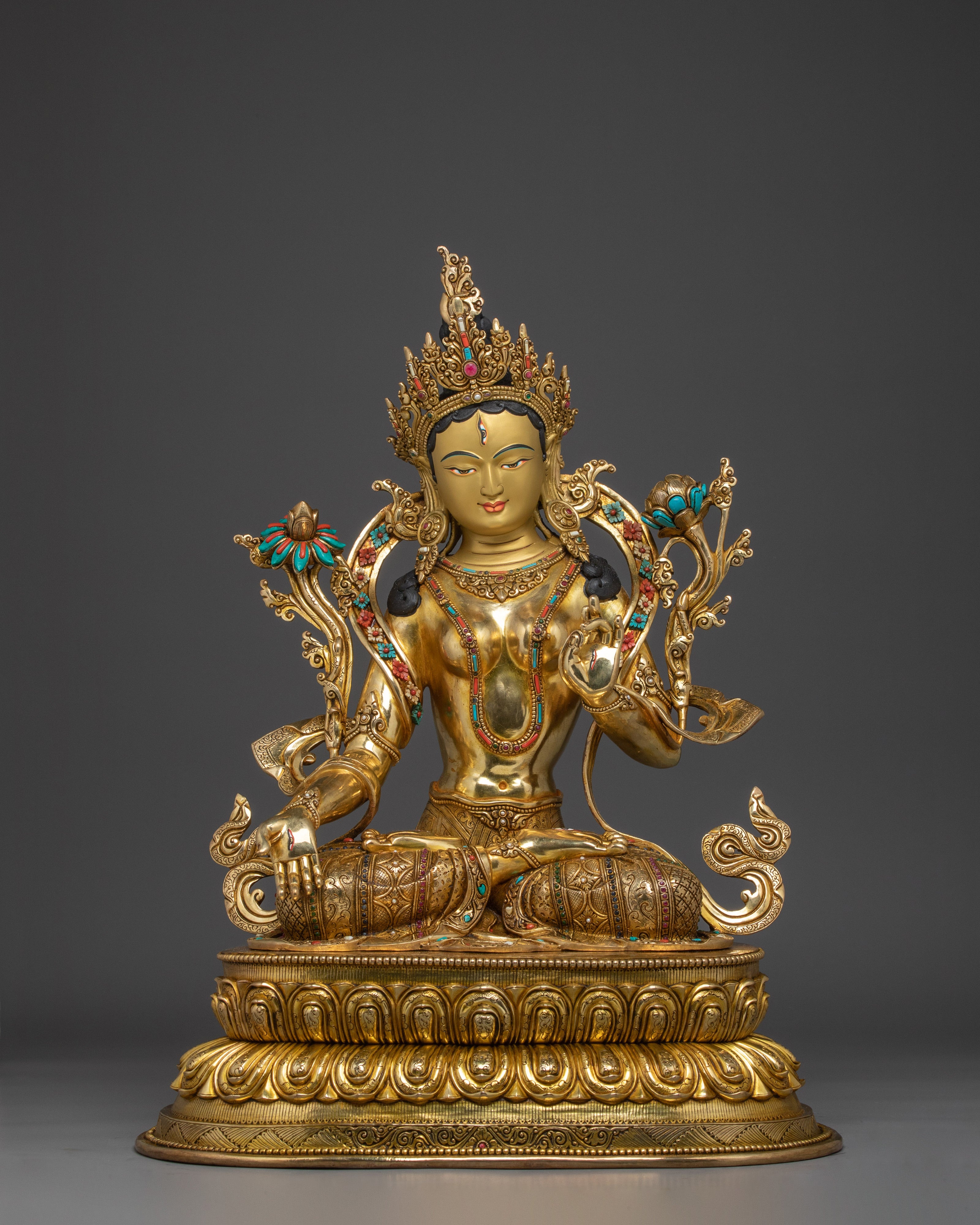 Serene White Tara Artwork | Sita Tara - Compassion and Healing Tibetan Deity