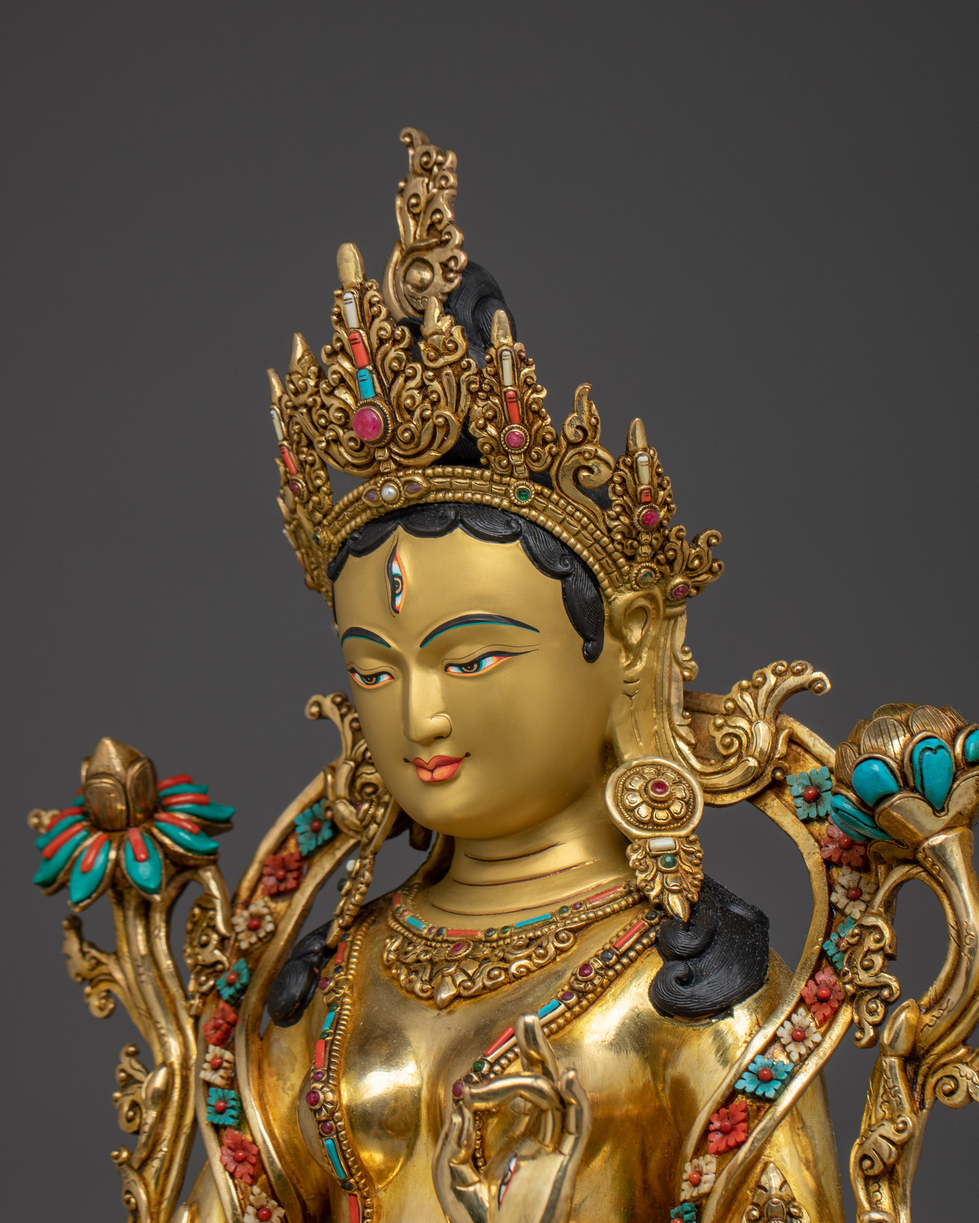 Serene White Tara Artwork | Sita Tara - Compassion and Healing Tibetan Deity