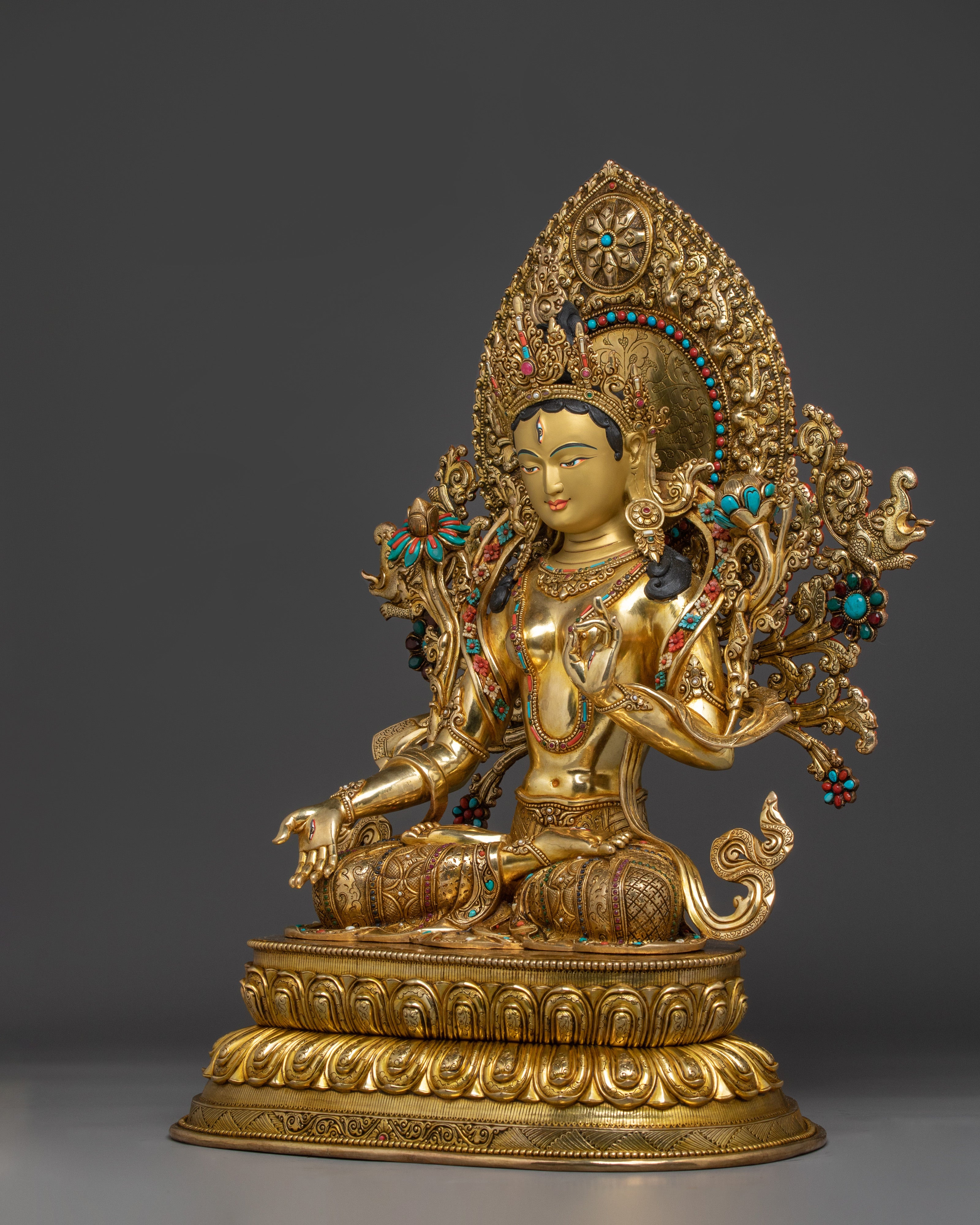 Serene White Tara Artwork | Sita Tara - Compassion and Healing Tibetan Deity