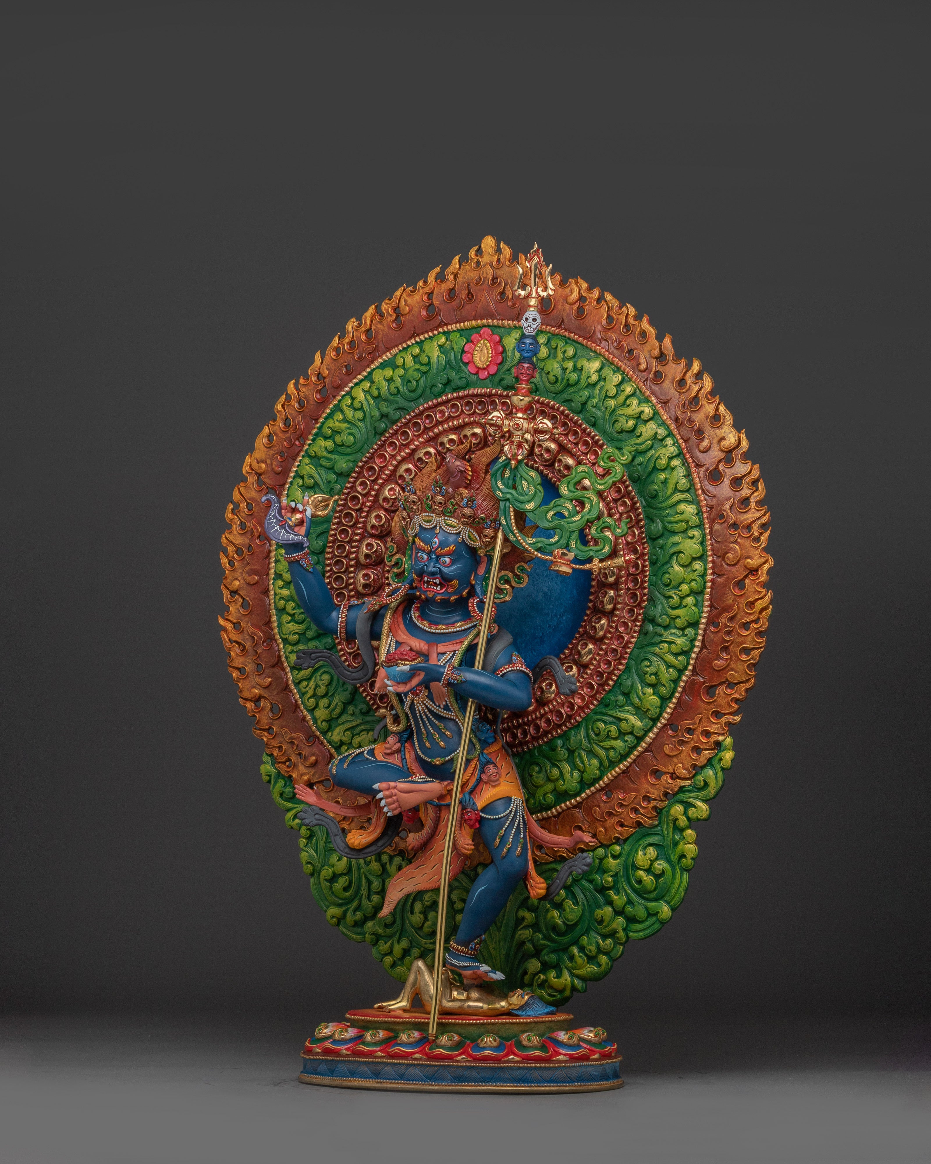 Troma Nagmo Statue | Wrathful Female Protector in Tibetan Buddhism
