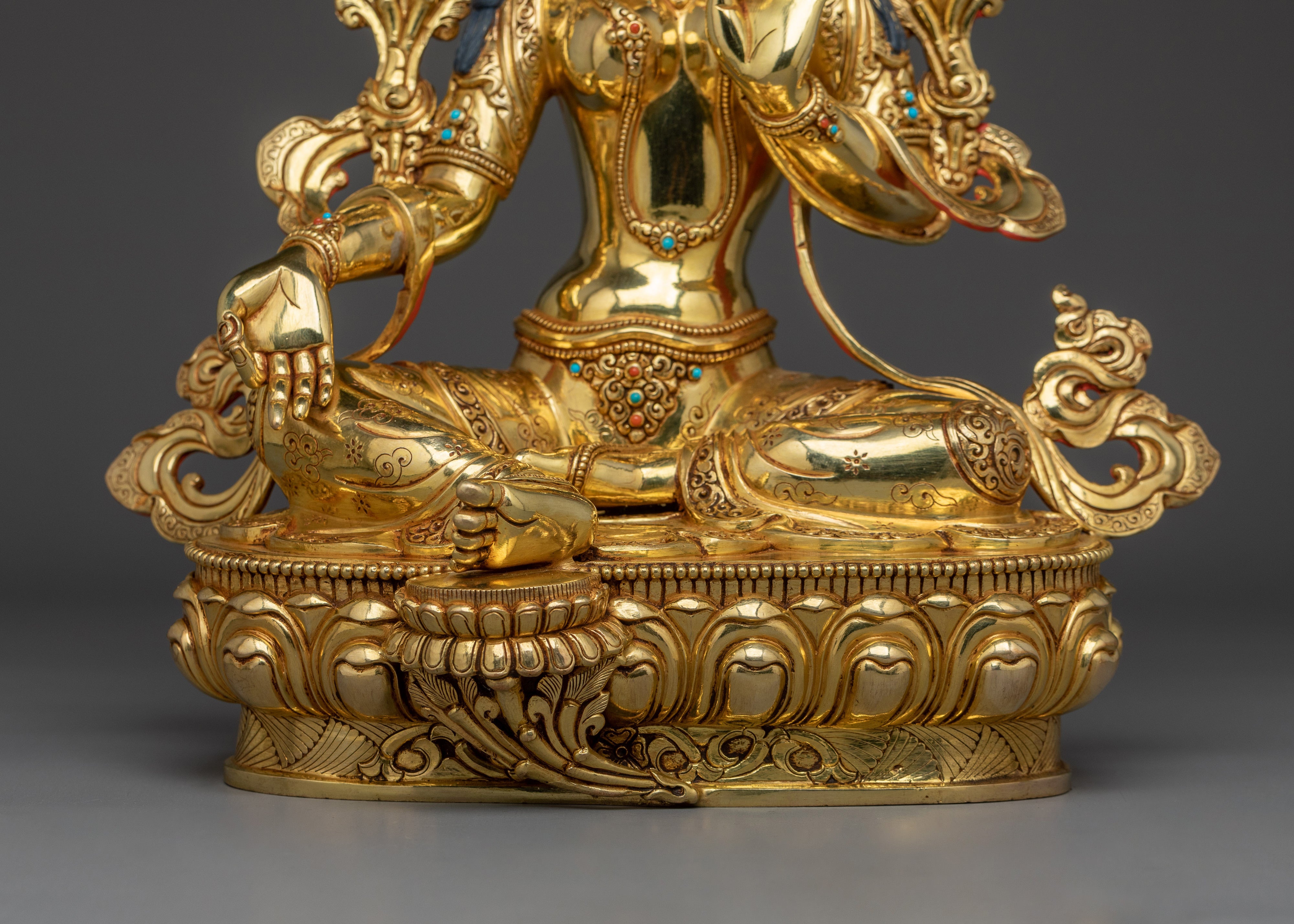 Compassionate Deity Shyama Tara Statue | Green Tara - Mother of All Buddhas