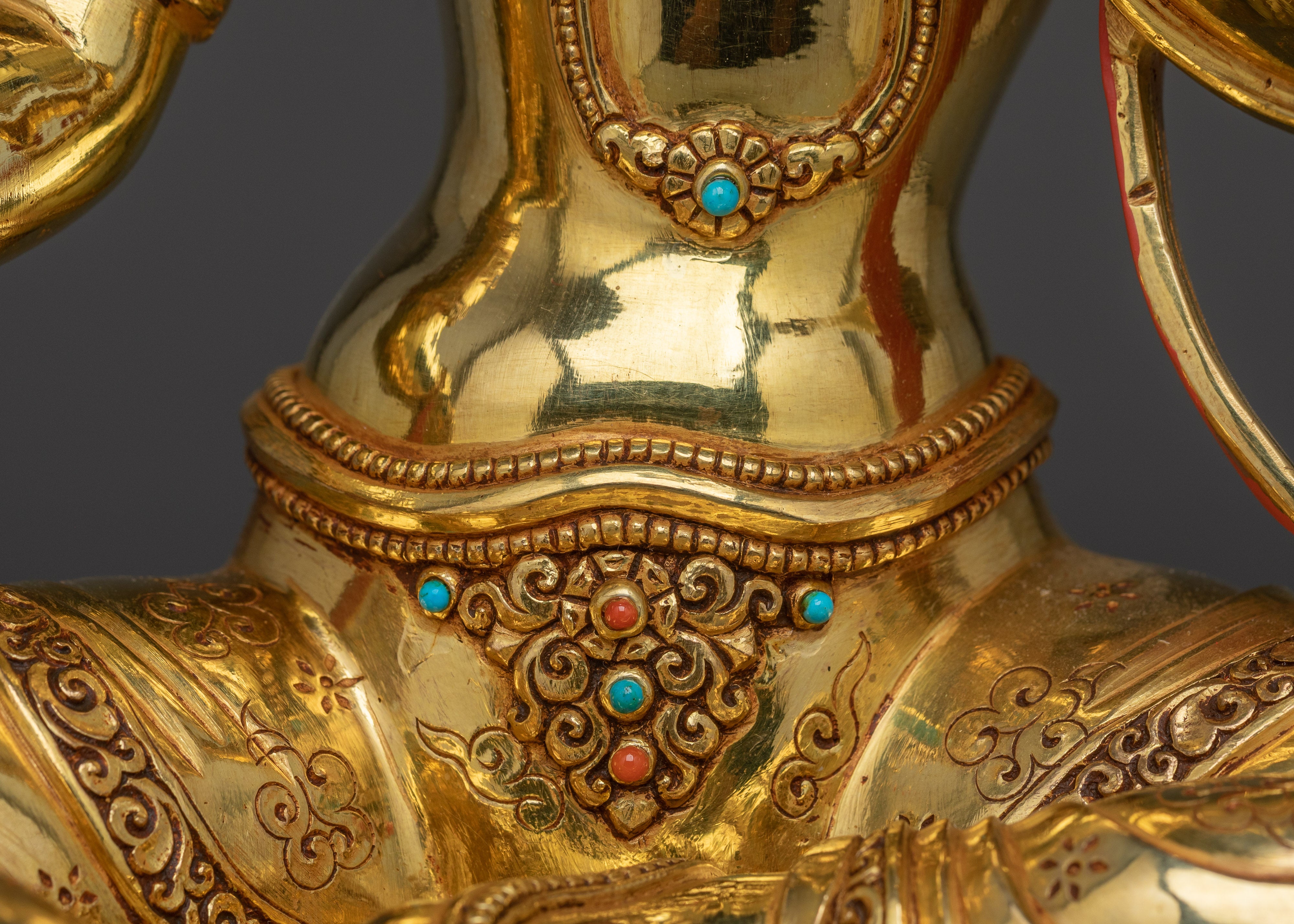 Compassionate Deity Shyama Tara Statue | Green Tara - Mother of All Buddhas