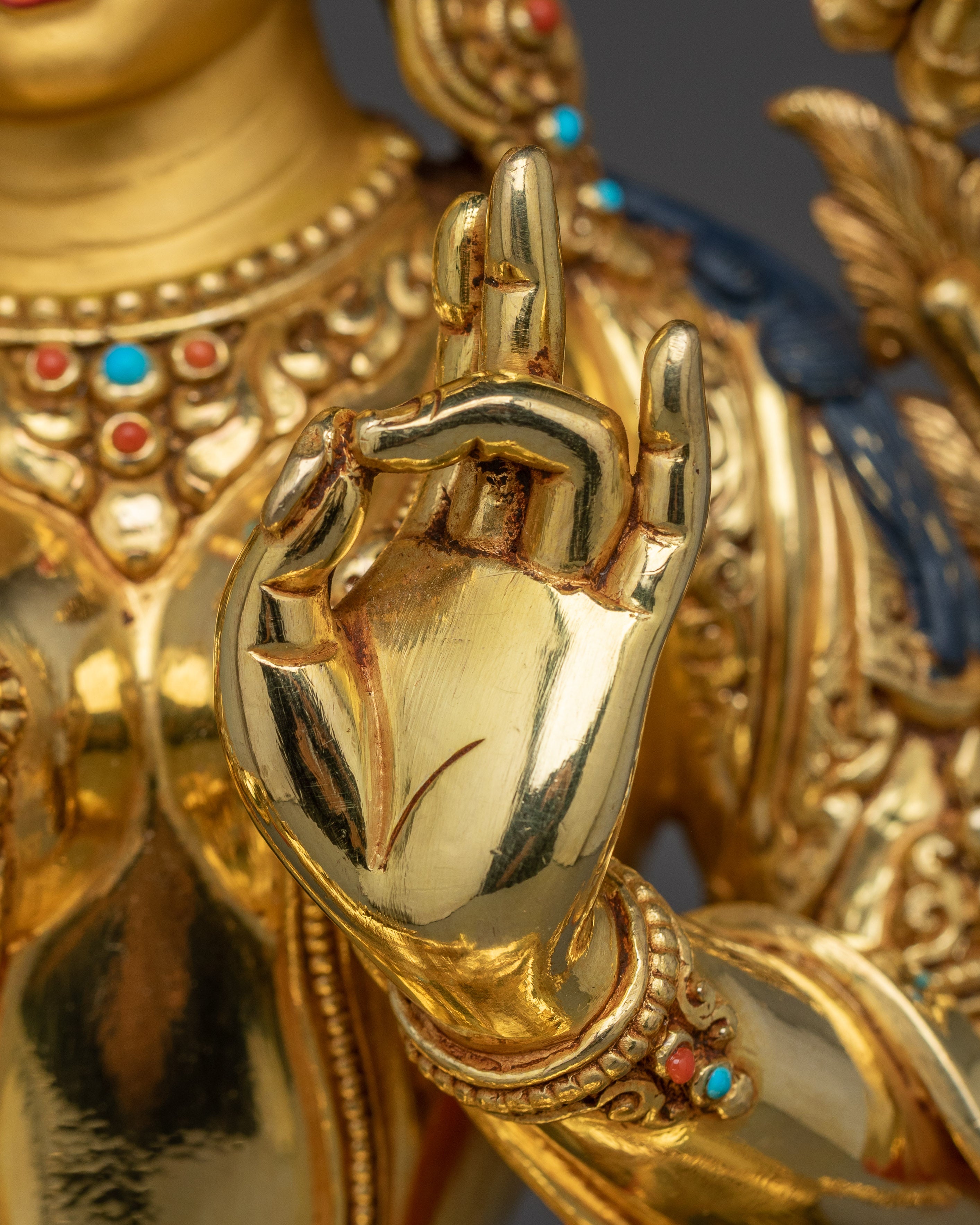 Compassionate Deity Shyama Tara Statue | Green Tara - Mother of All Buddhas