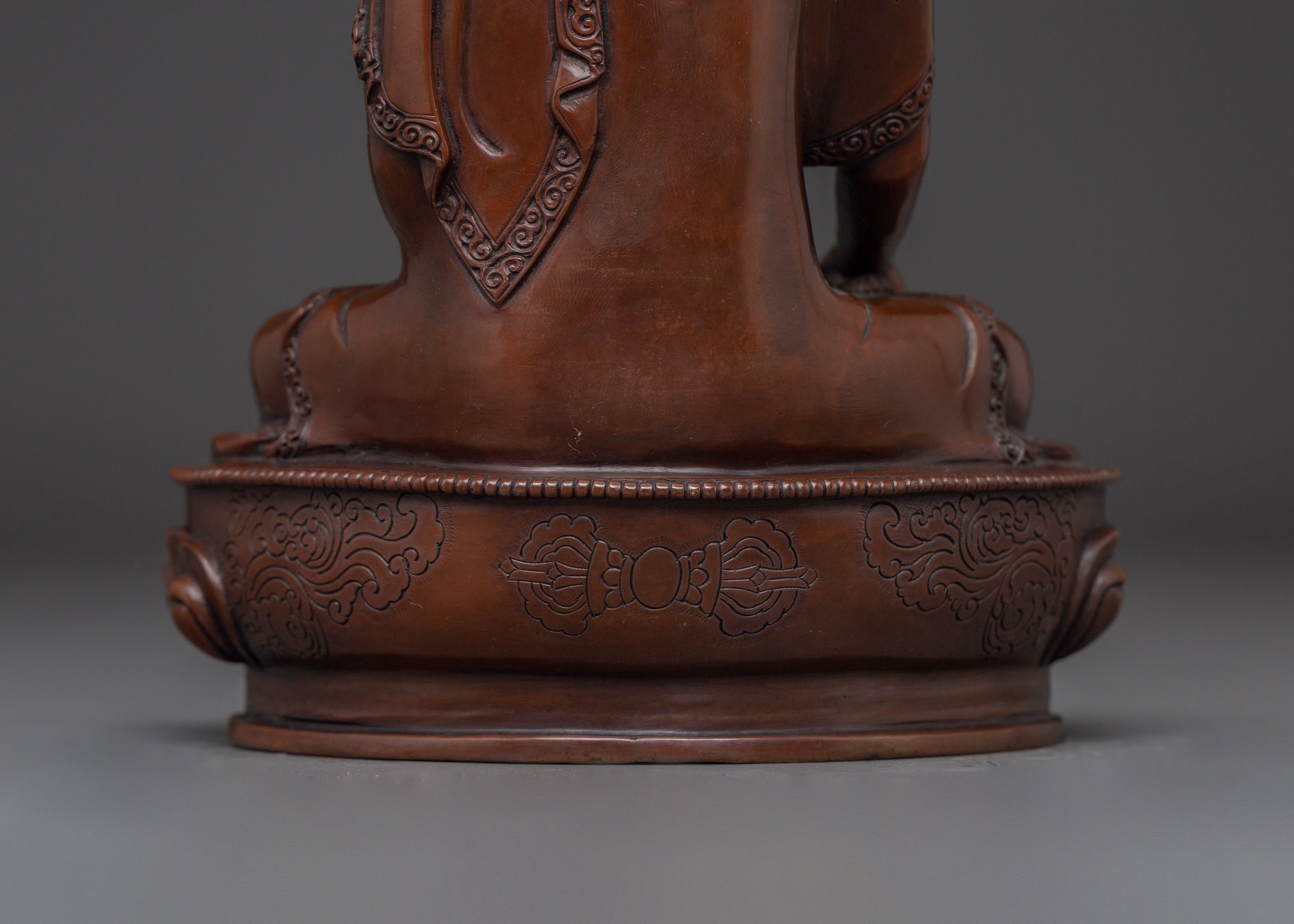 Jewel-born Buddha Ratnasambhara Statue | Oxidized Handcrafted Statue