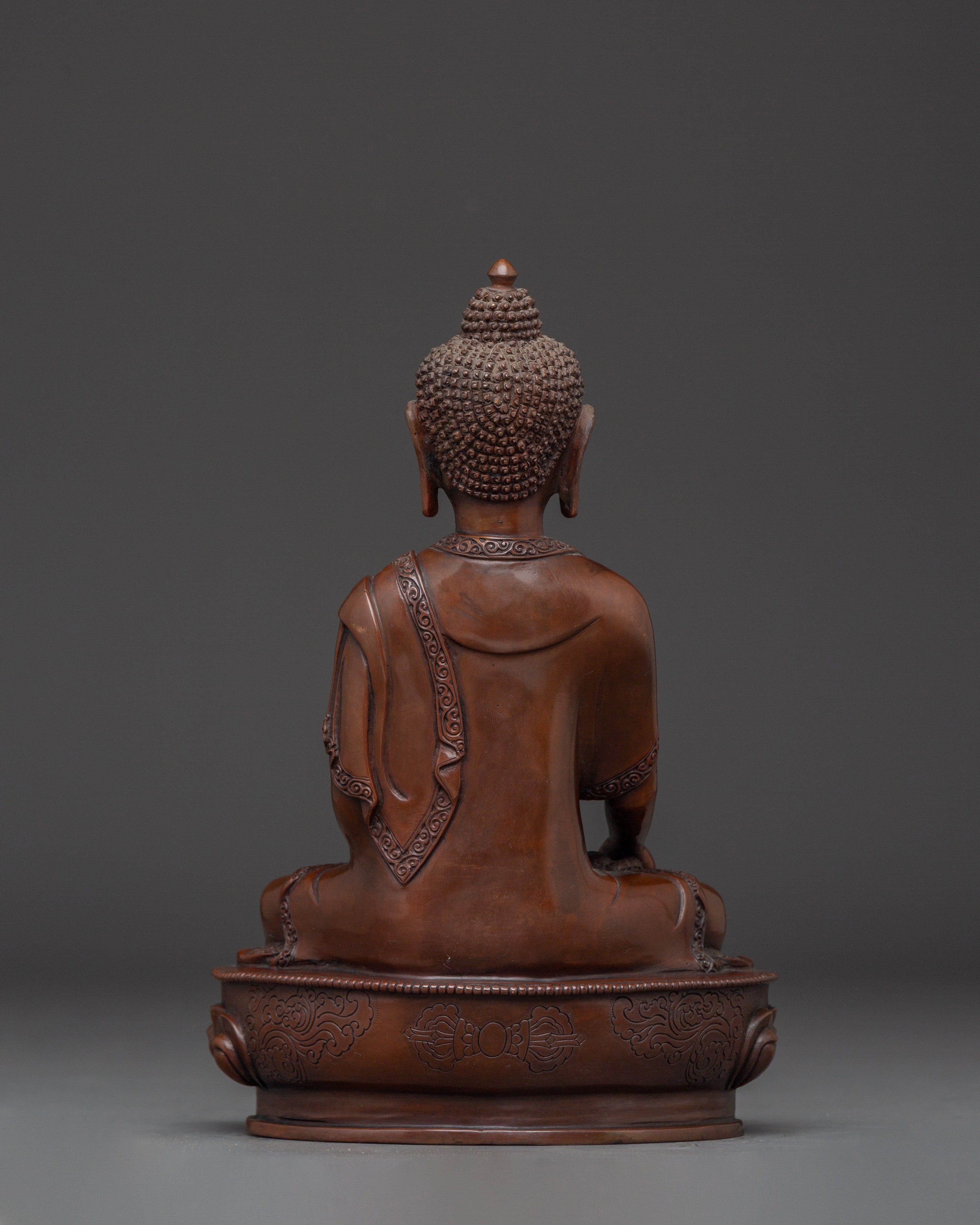 Jewel-born Buddha Ratnasambhara Statue | Oxidized Handcrafted Statue