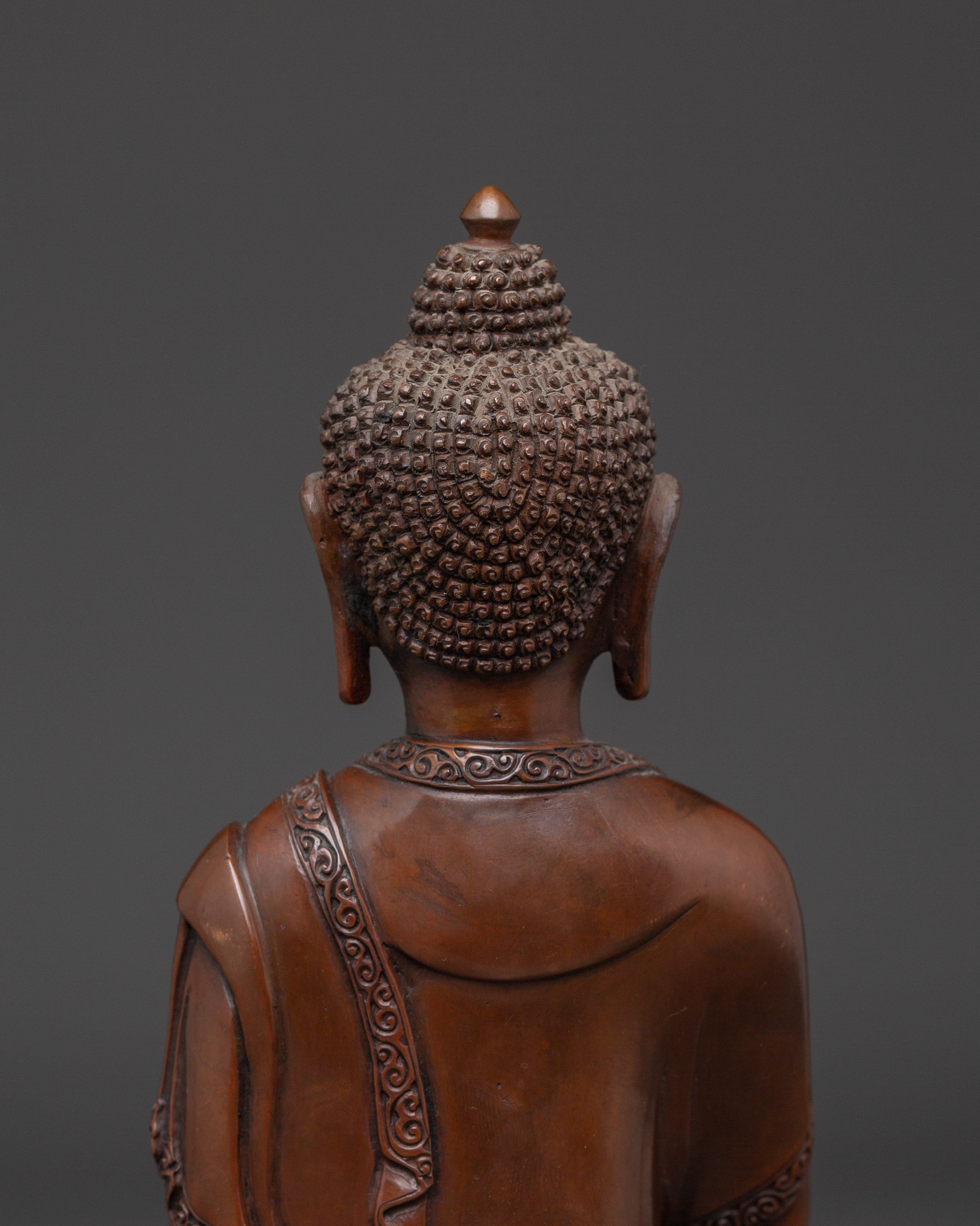 Jewel-born Buddha Ratnasambhara Statue | Oxidized Handcrafted Statue