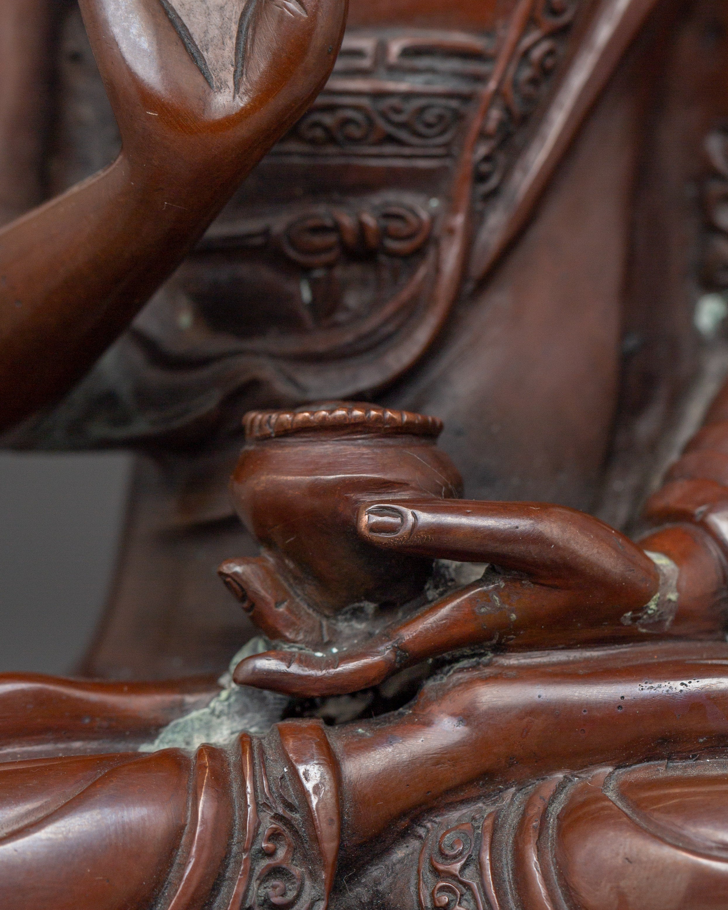 Oxidized Amogasiddhi Statue | The Lord of Karma