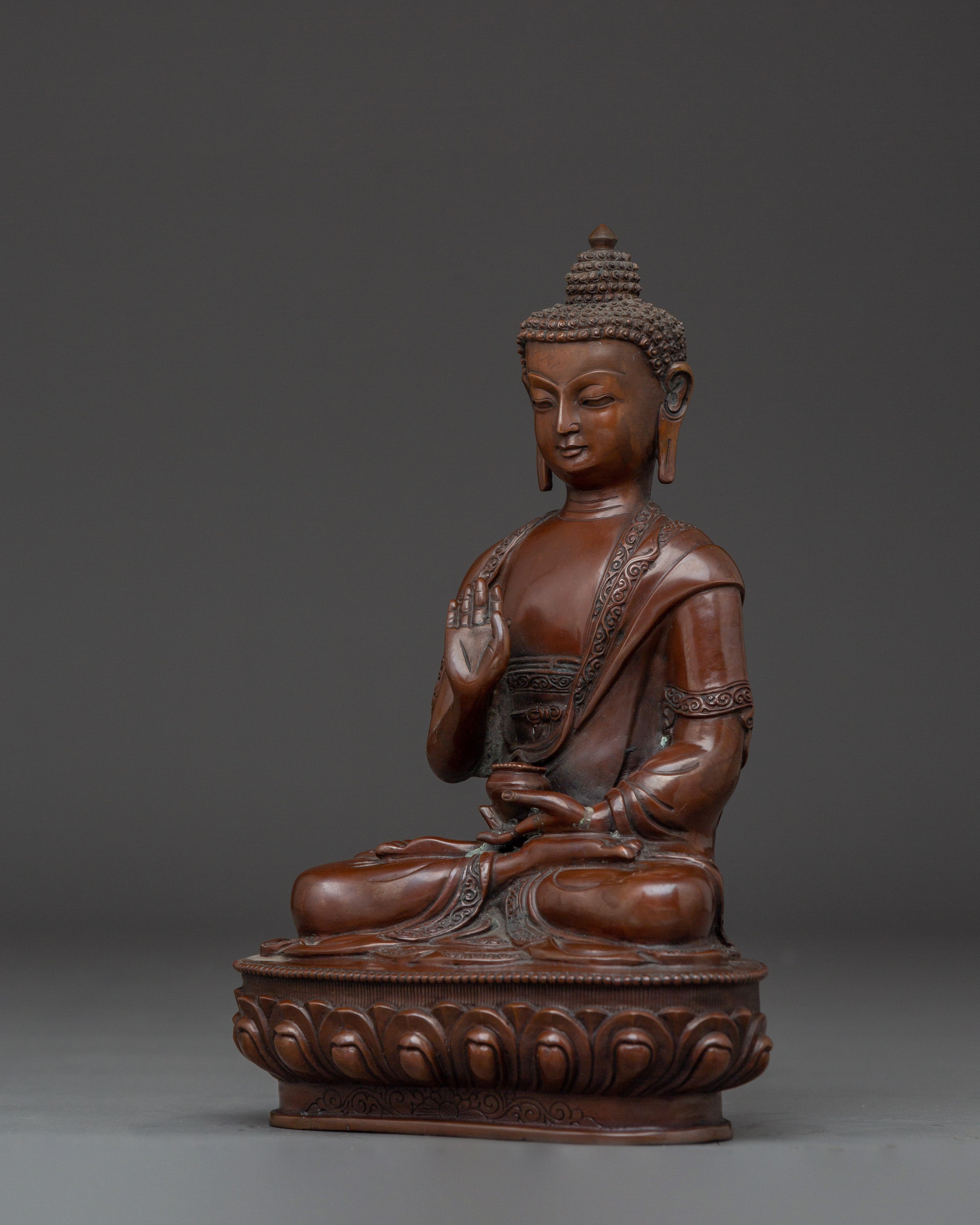 Oxidized Amogasiddhi Statue | The Lord of Karma