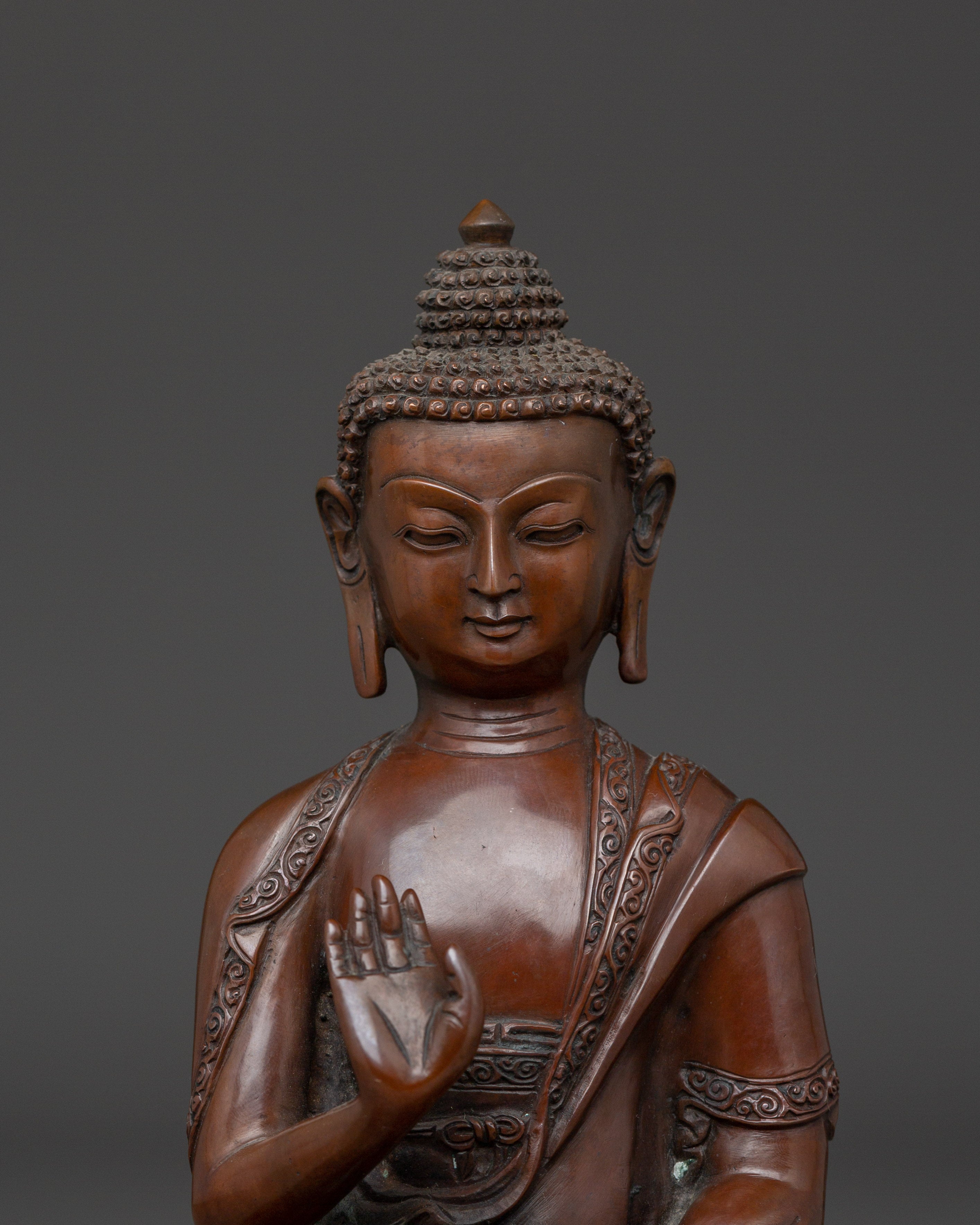 Oxidized Amogasiddhi Statue | The Lord of Karma